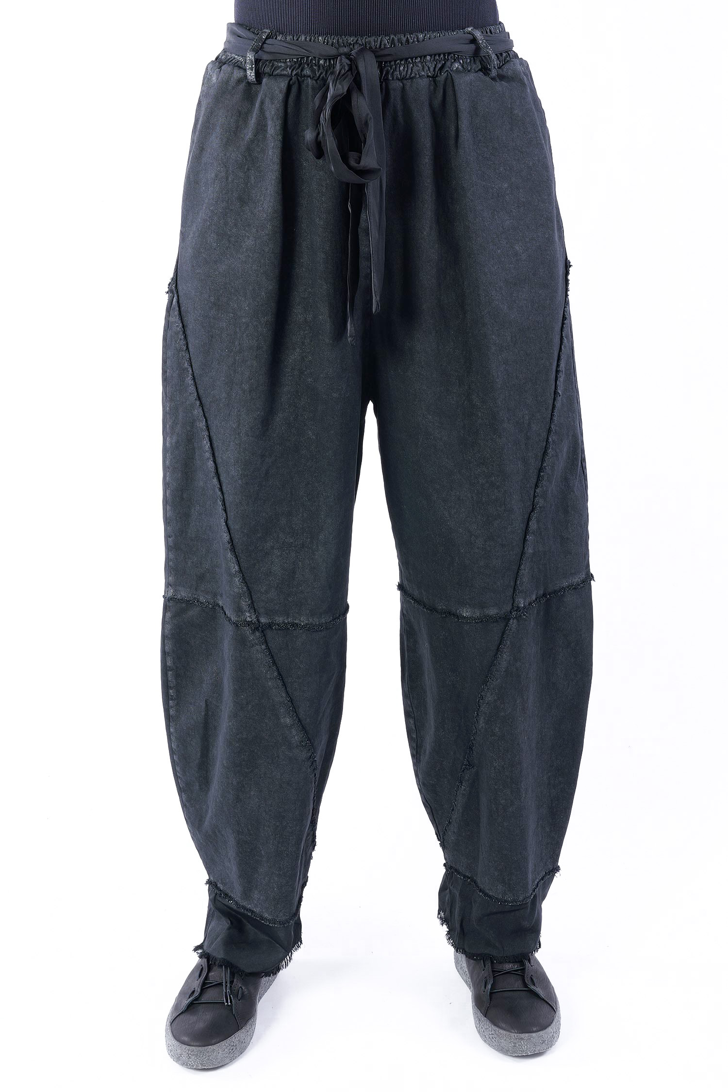 Jeanshose mit Beschichtung - Schwarz - S216