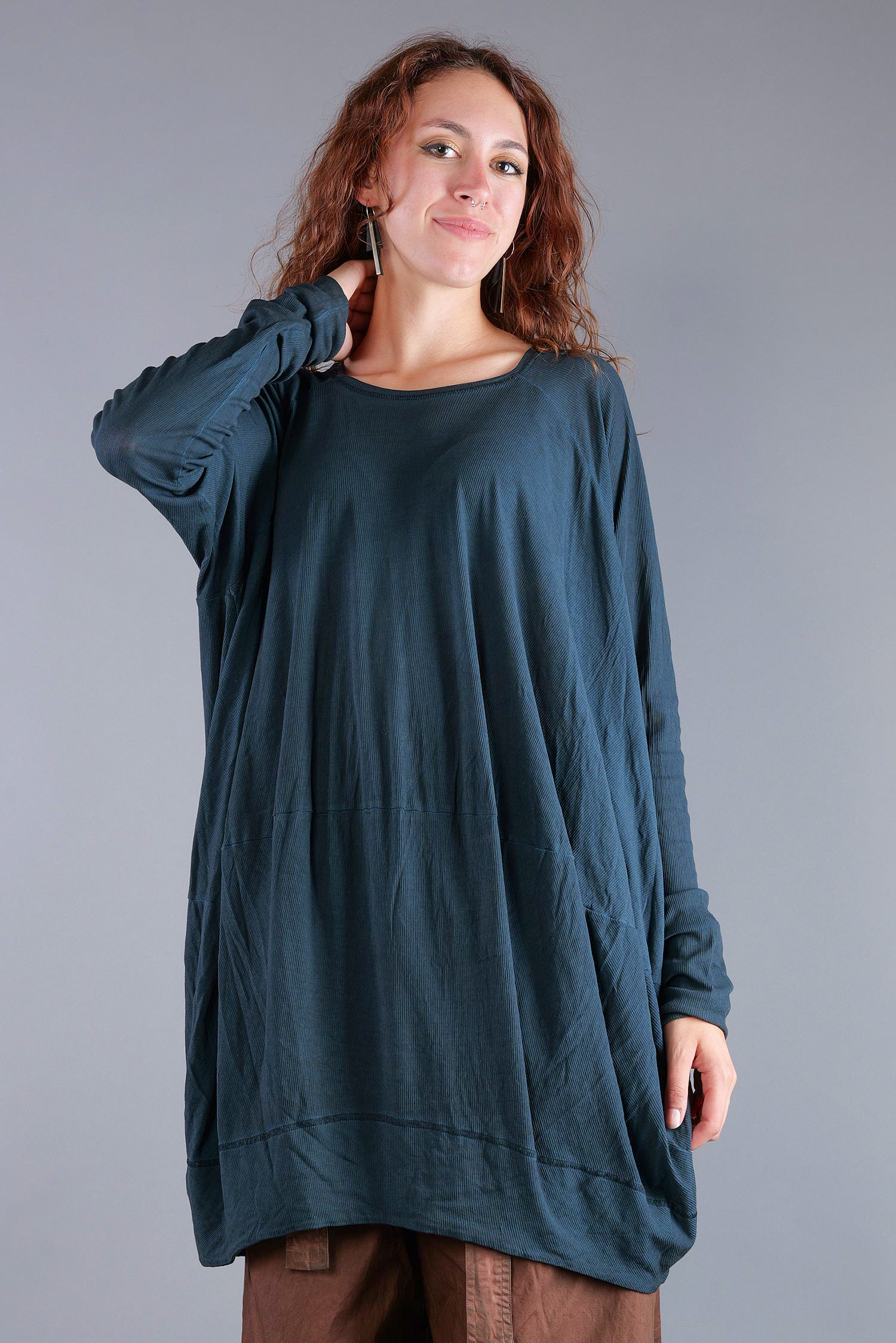 Oversize Tunika - Petrol cloud - 2261140515