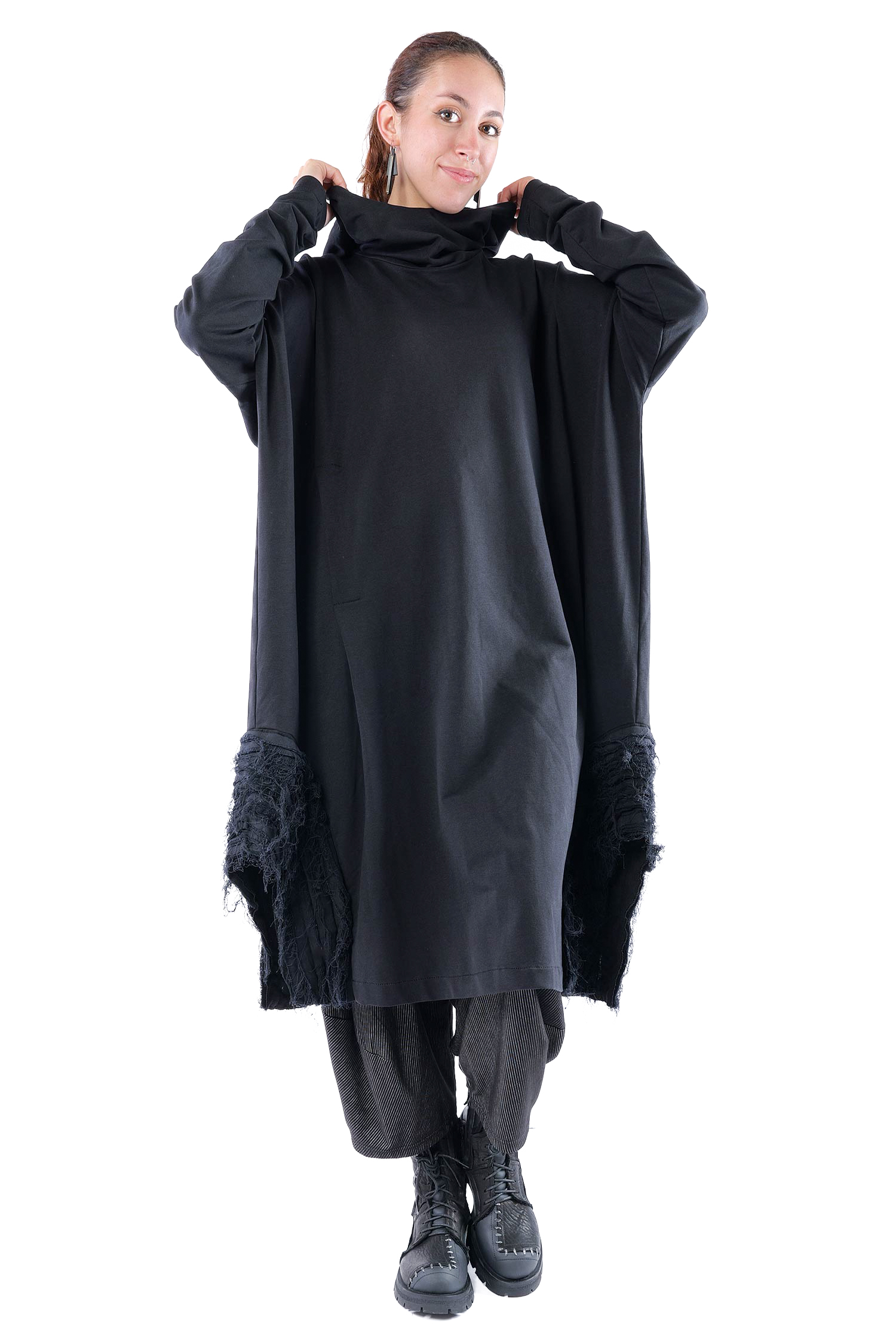Oversize Tunika - Schwarz - J.Maia