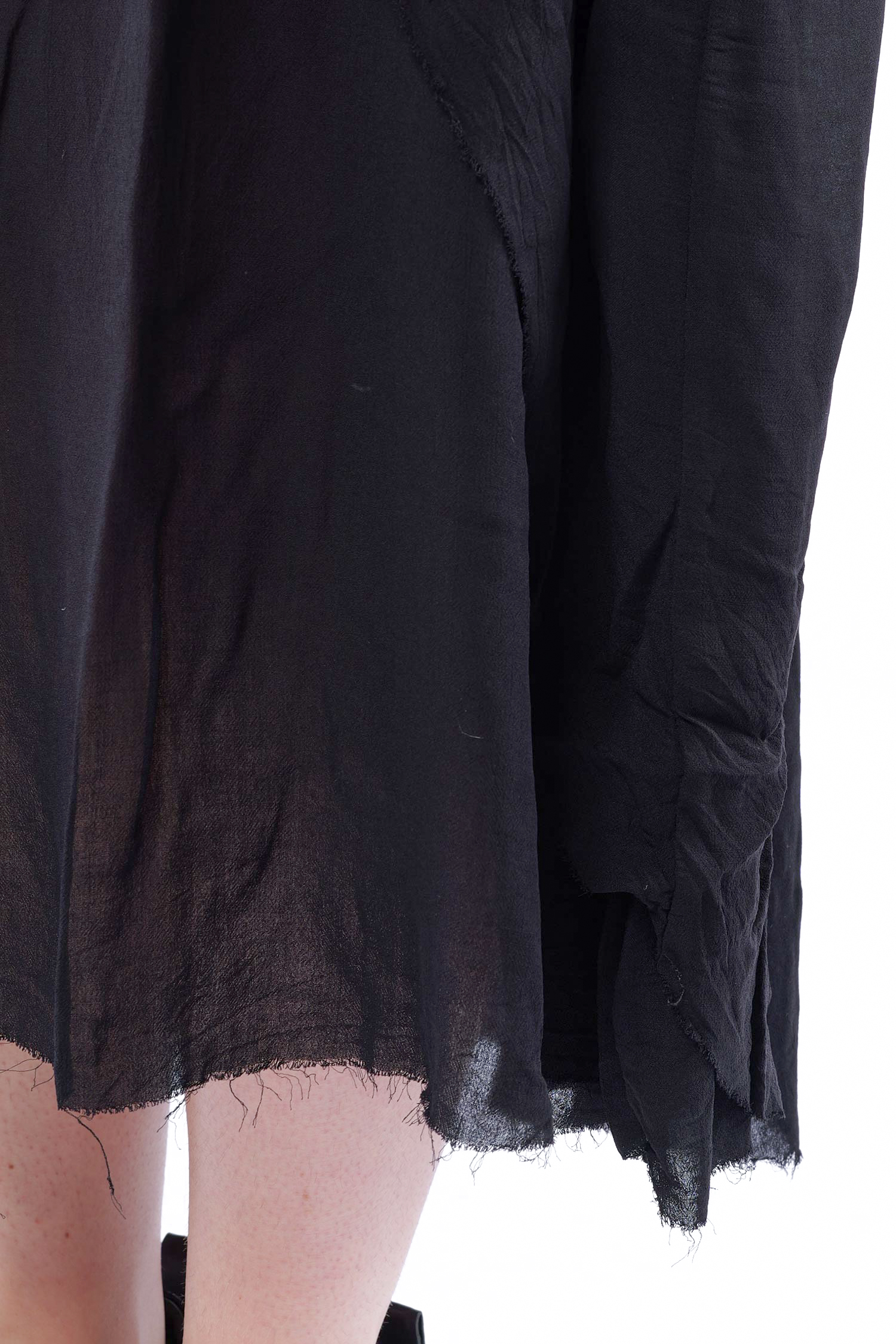 Doppellagiges Kleid - Schwarz - Foamina