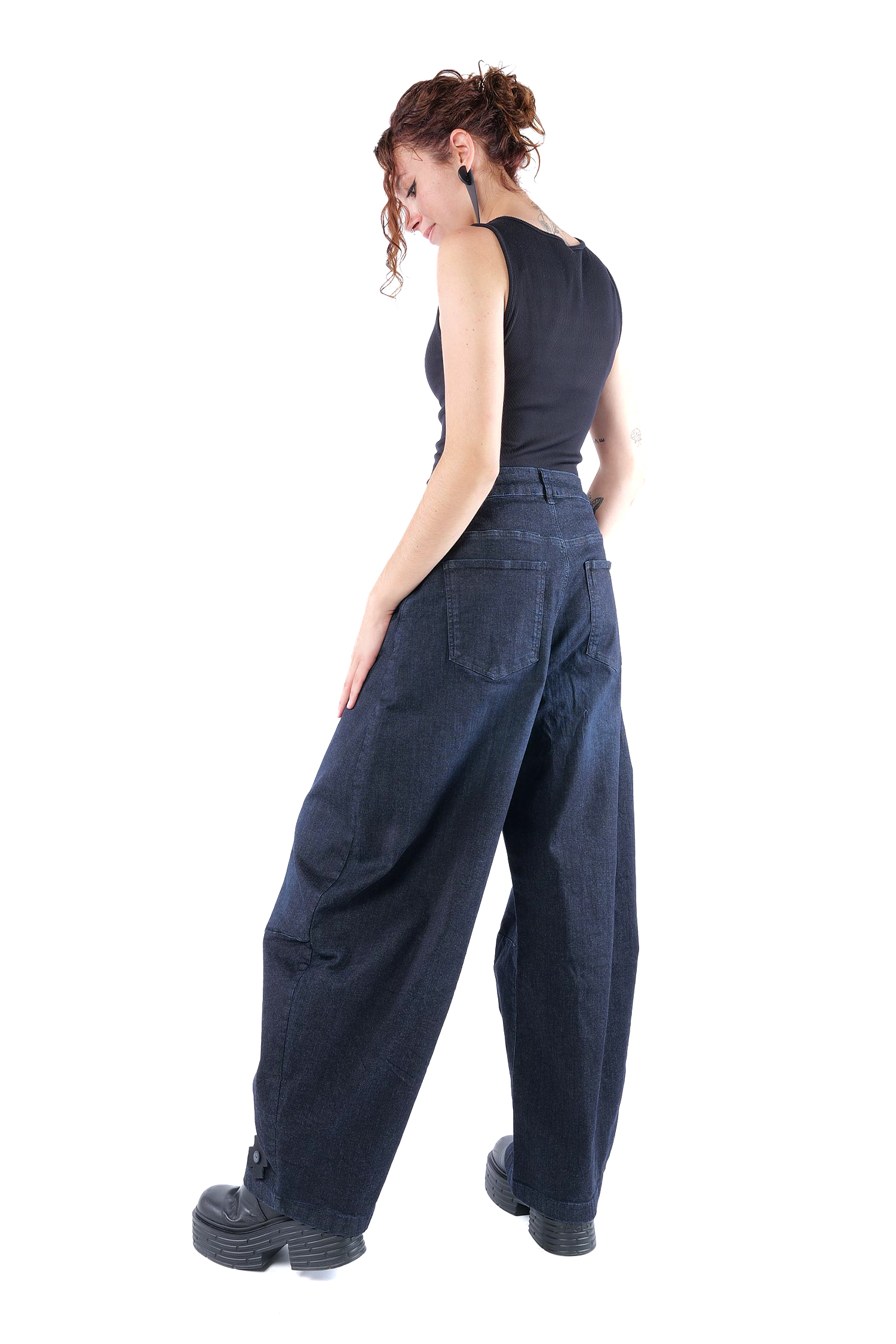 Tulpige Jeanshose - Darkblue - 10018