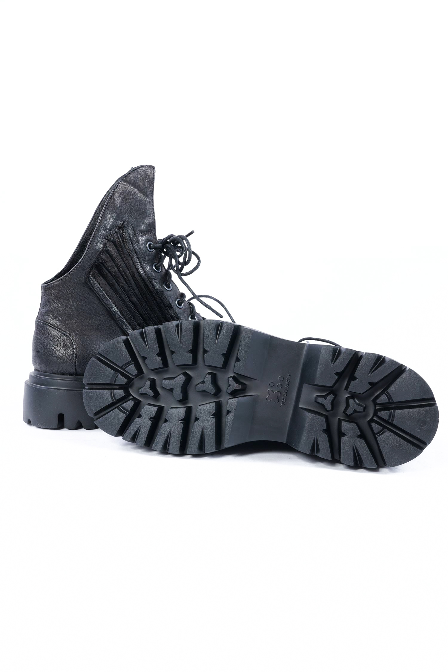 Schnür-Boots - Schwarz - Finn