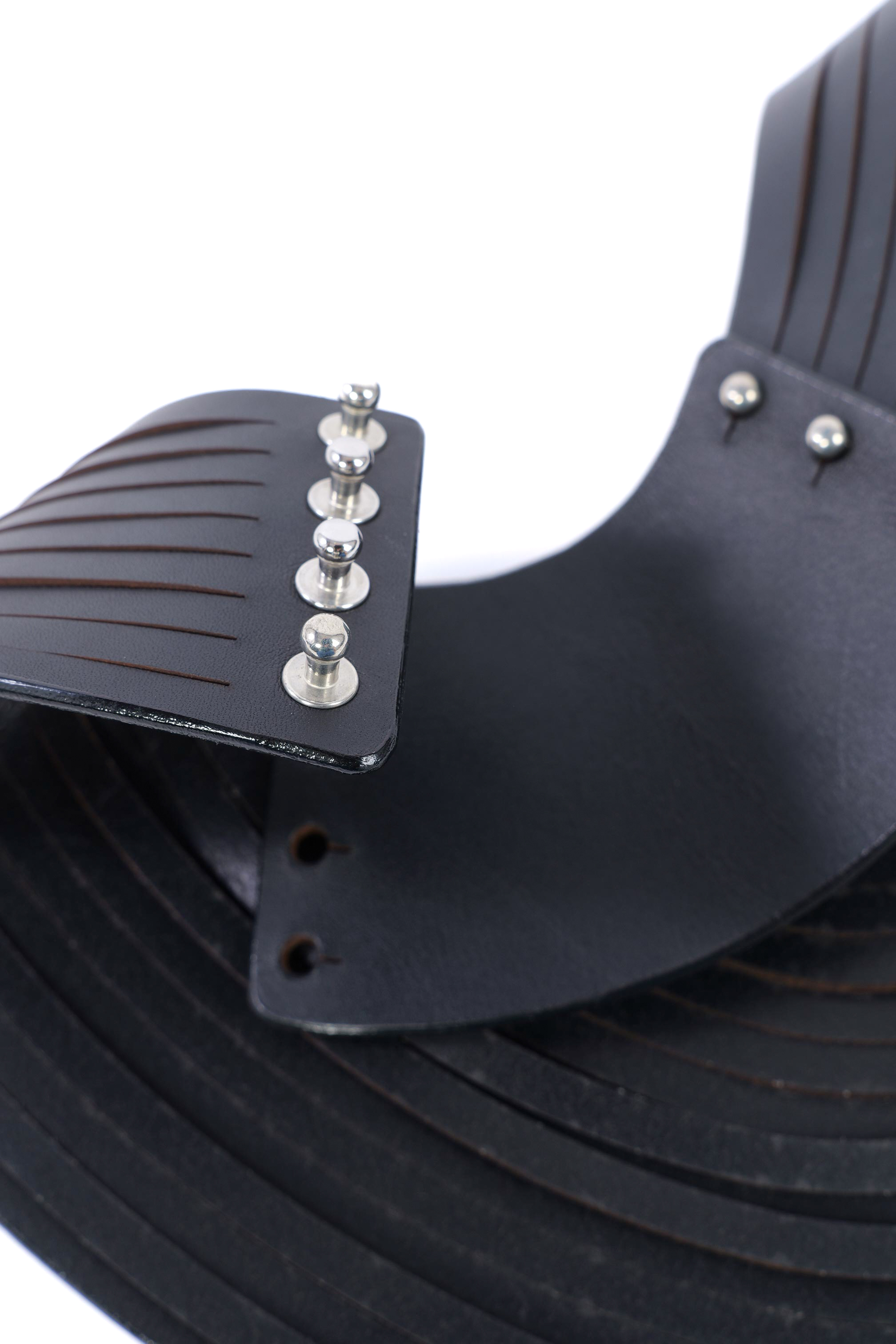 Leather necklace - black - NE15