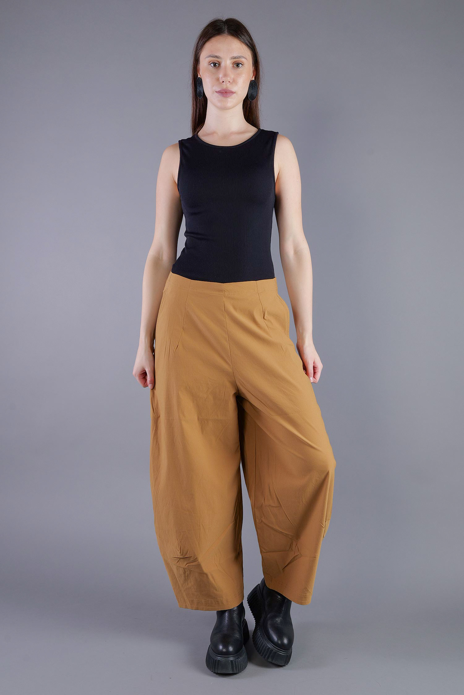 Tulpige Stretchhose - Bronze - 2263220124