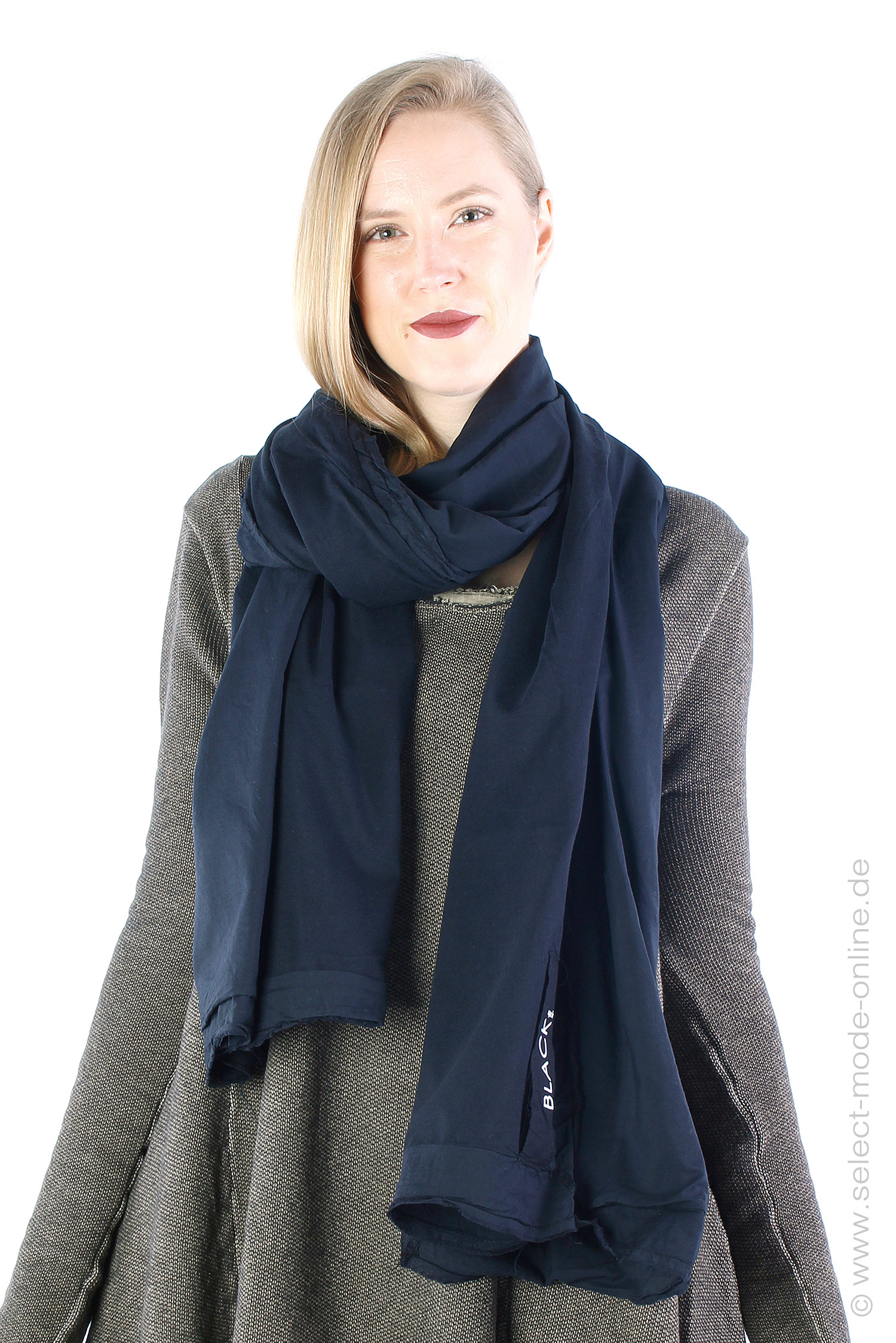Knit scarf - black - 232.03.09
