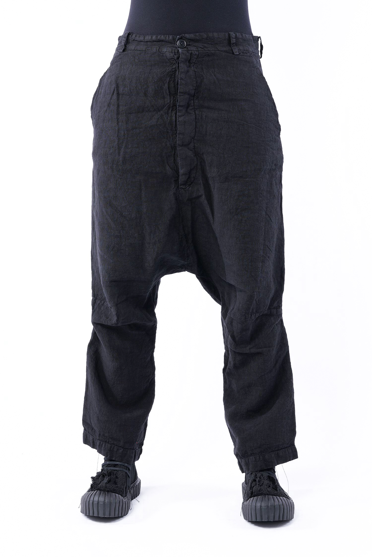 Leinenhose - Schwarz - 1264020104