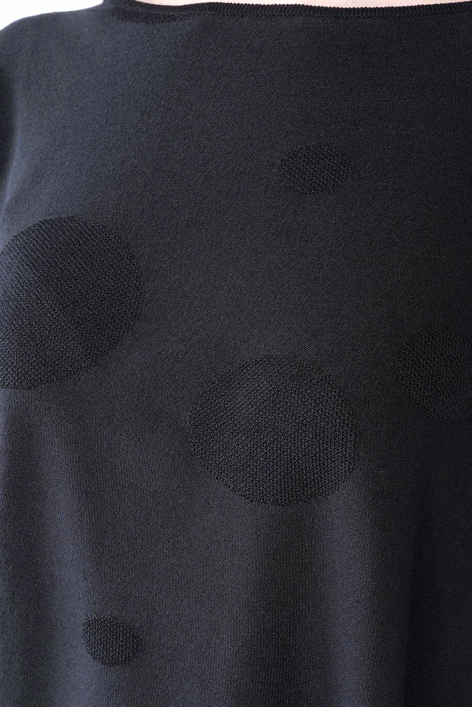 Strickshirt mit Punkten - Schwarz - 26.1-KH020