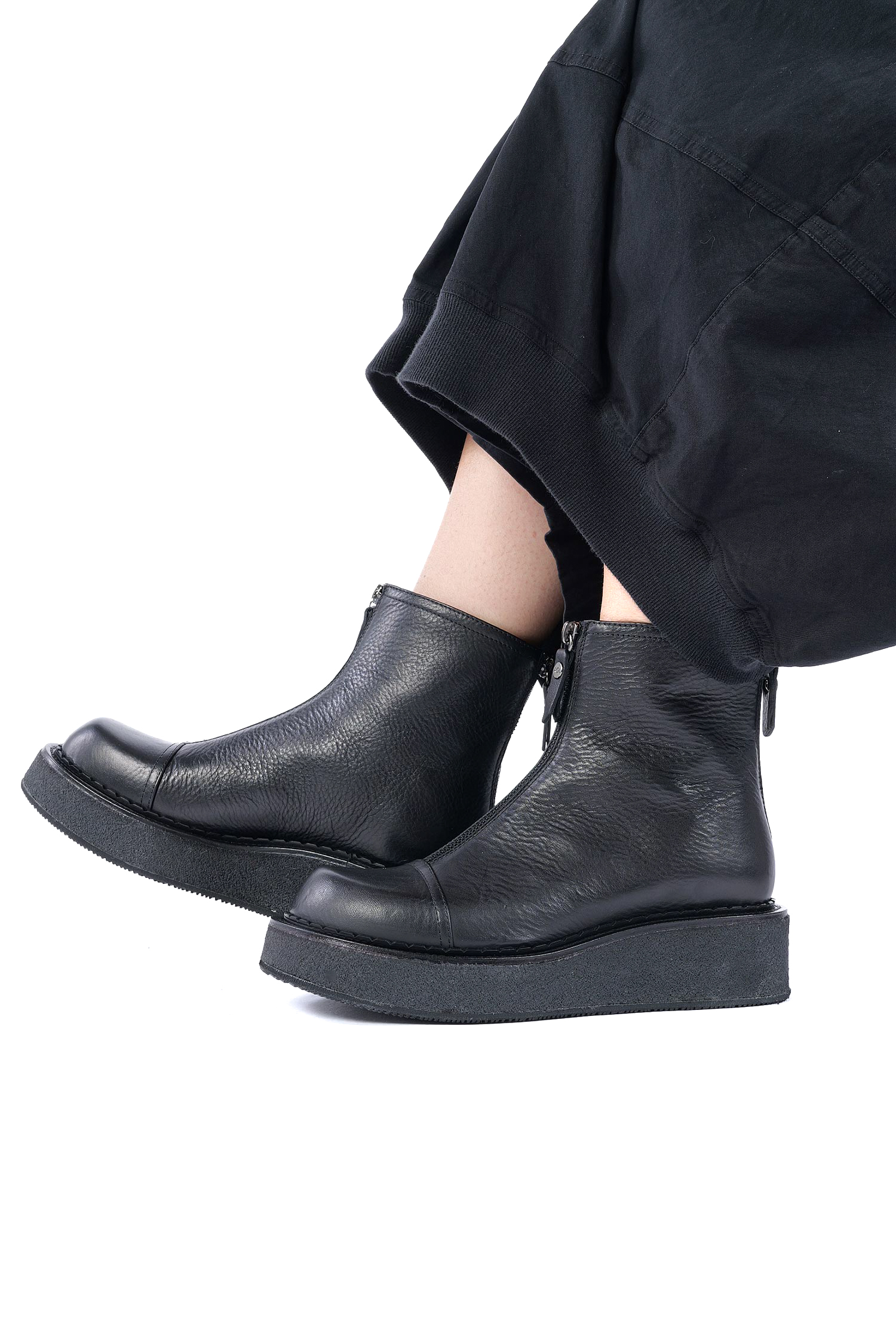 Leder Boots - Schwarz - Linfa Lowboot