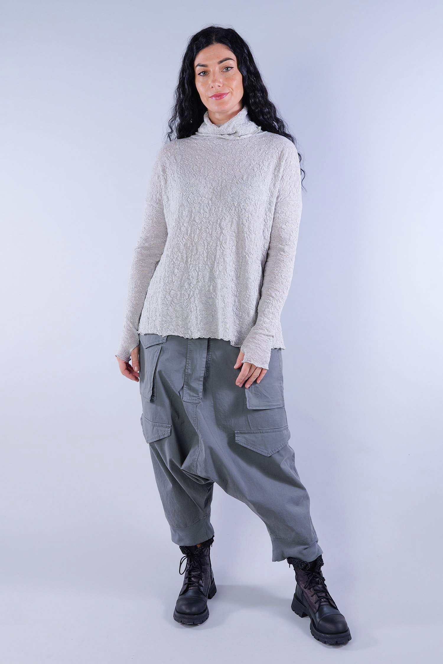 Merino Pullover - Dawn grey melange - 4501