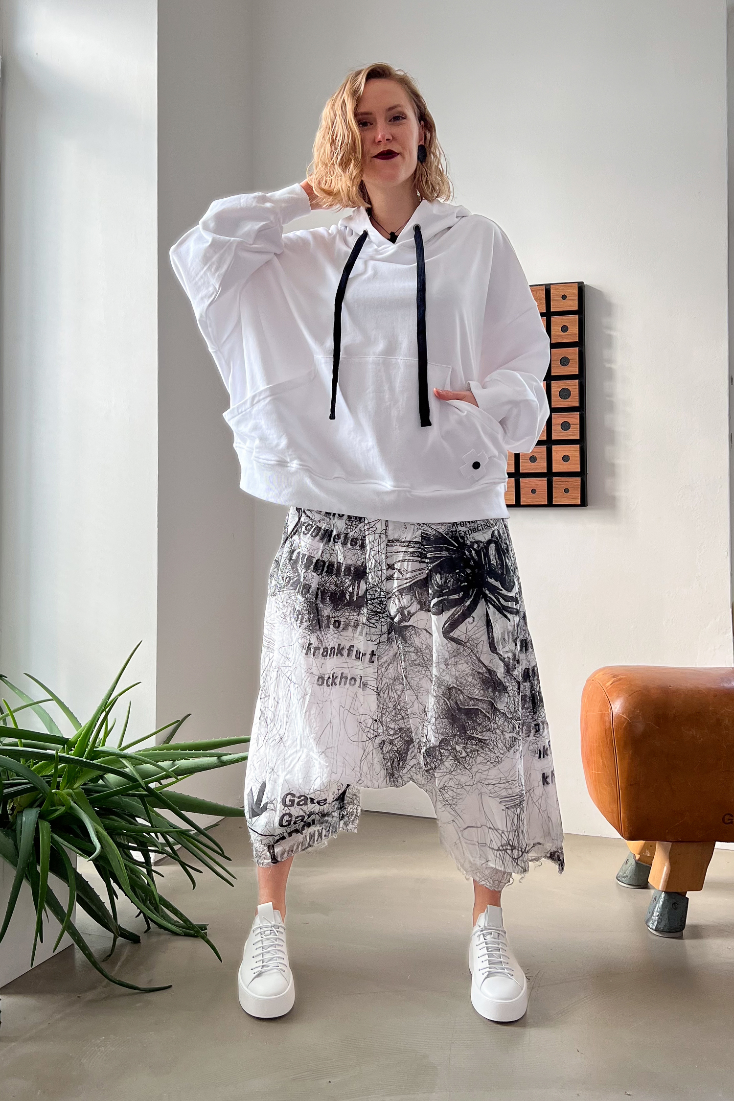 Sweat hoodie - White - 2114