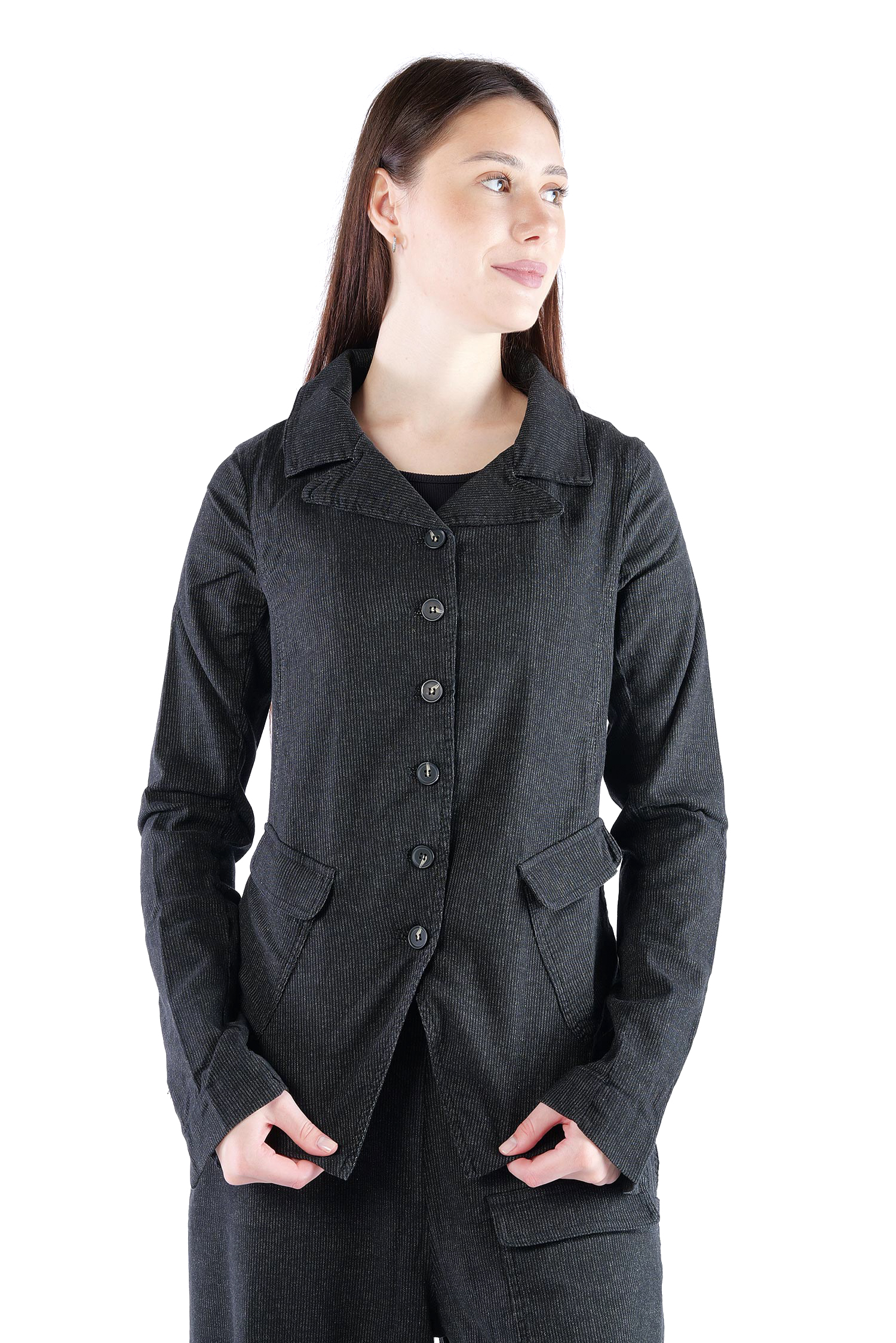 Nadelstreifen Jacke - Black stripe - 2263411101