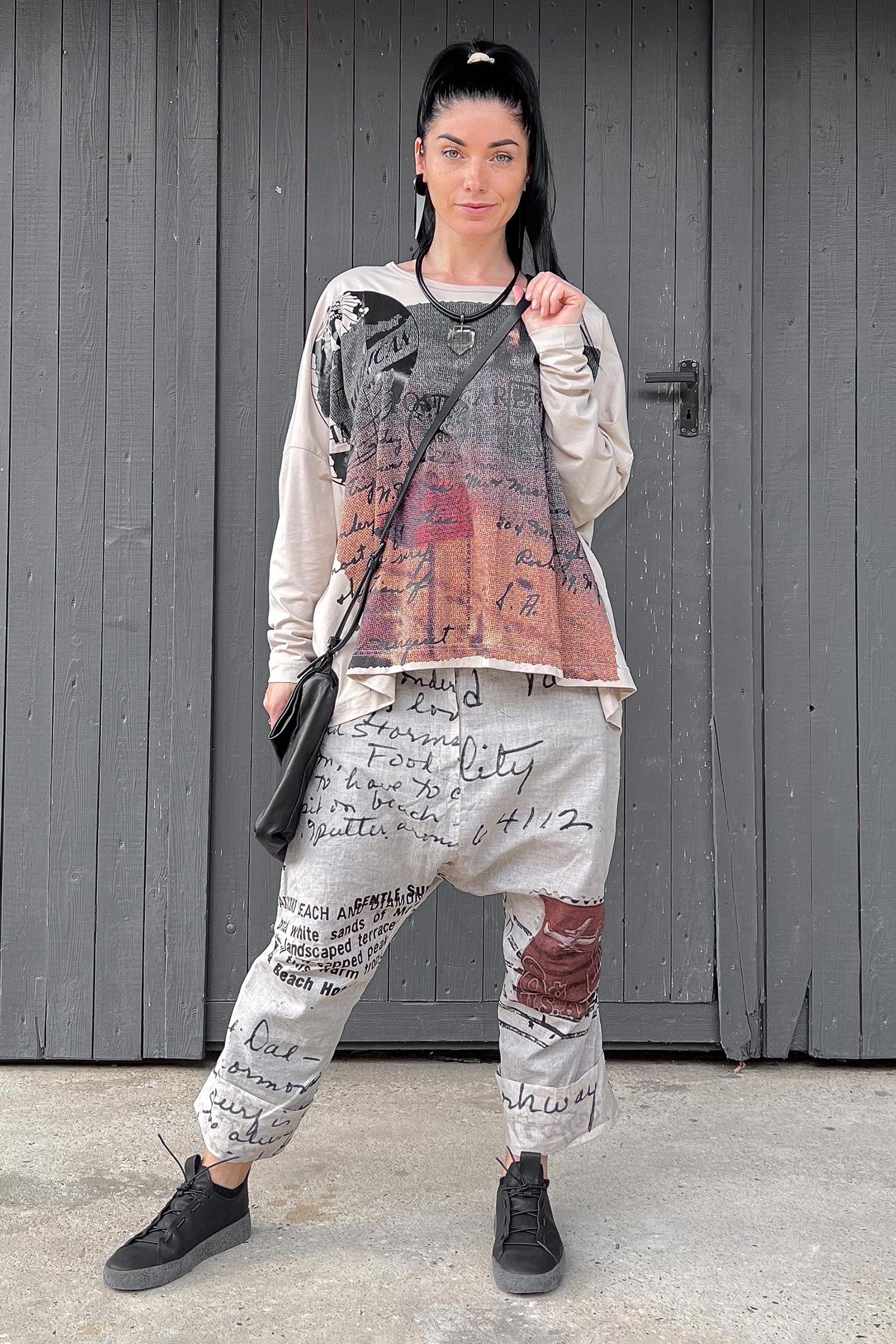 Leichte Hose - Backside print - 2252170104