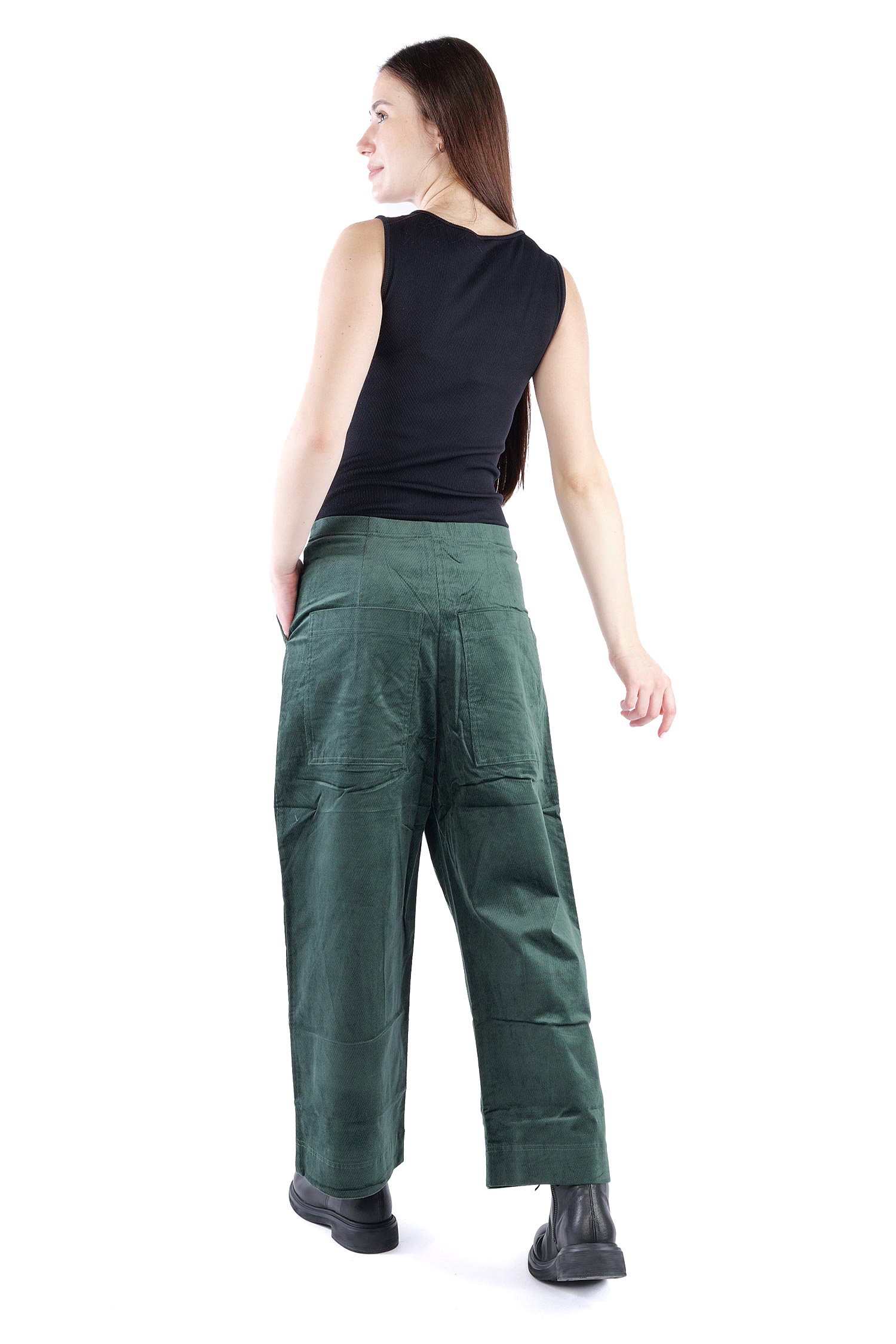 Feincord Culottes - Forest - 2263230113