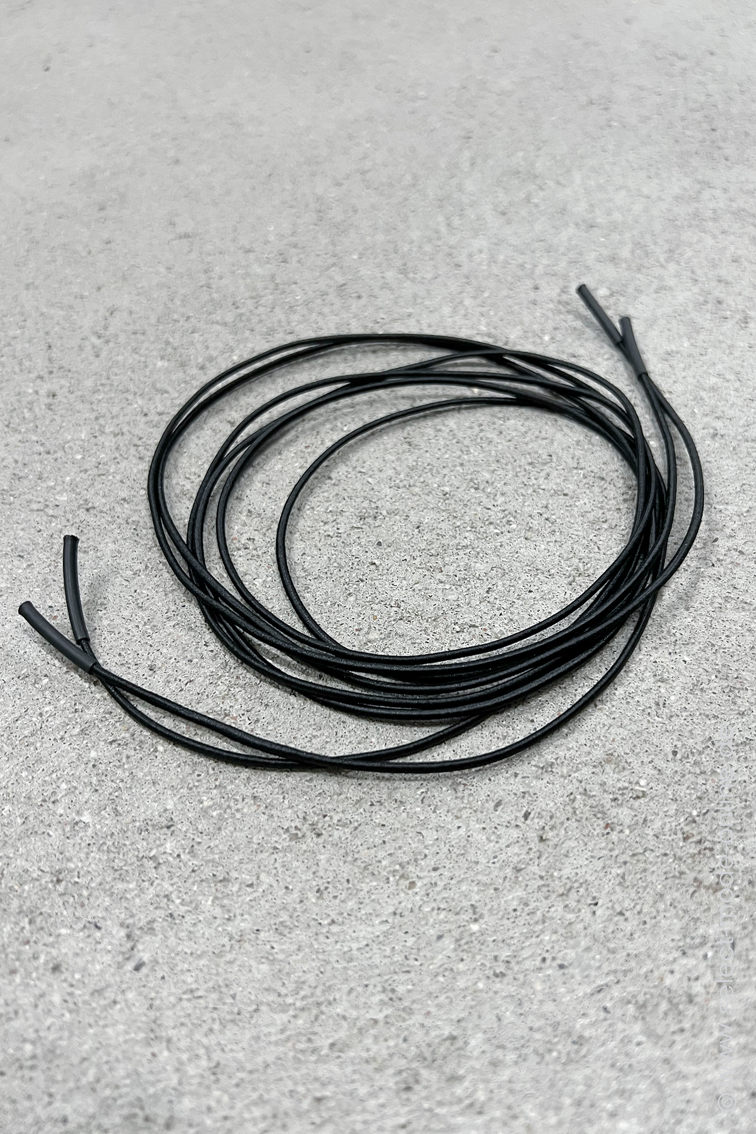 Elastische Schnürsenkel - 2mm - schwarz