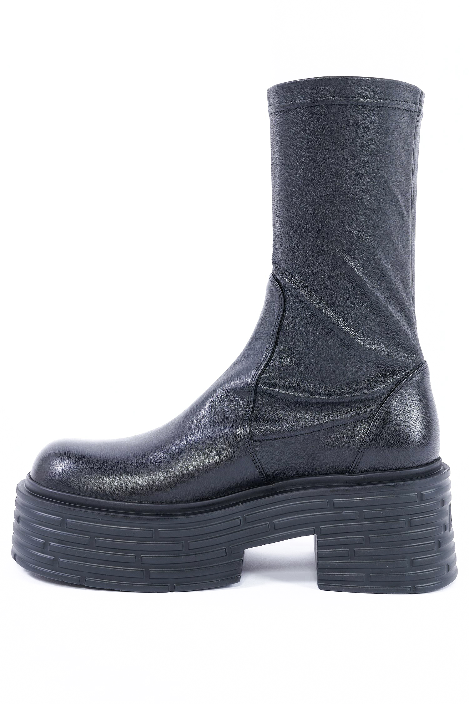 Stretch Stiefelette - Schwarz - Lignes Stretch