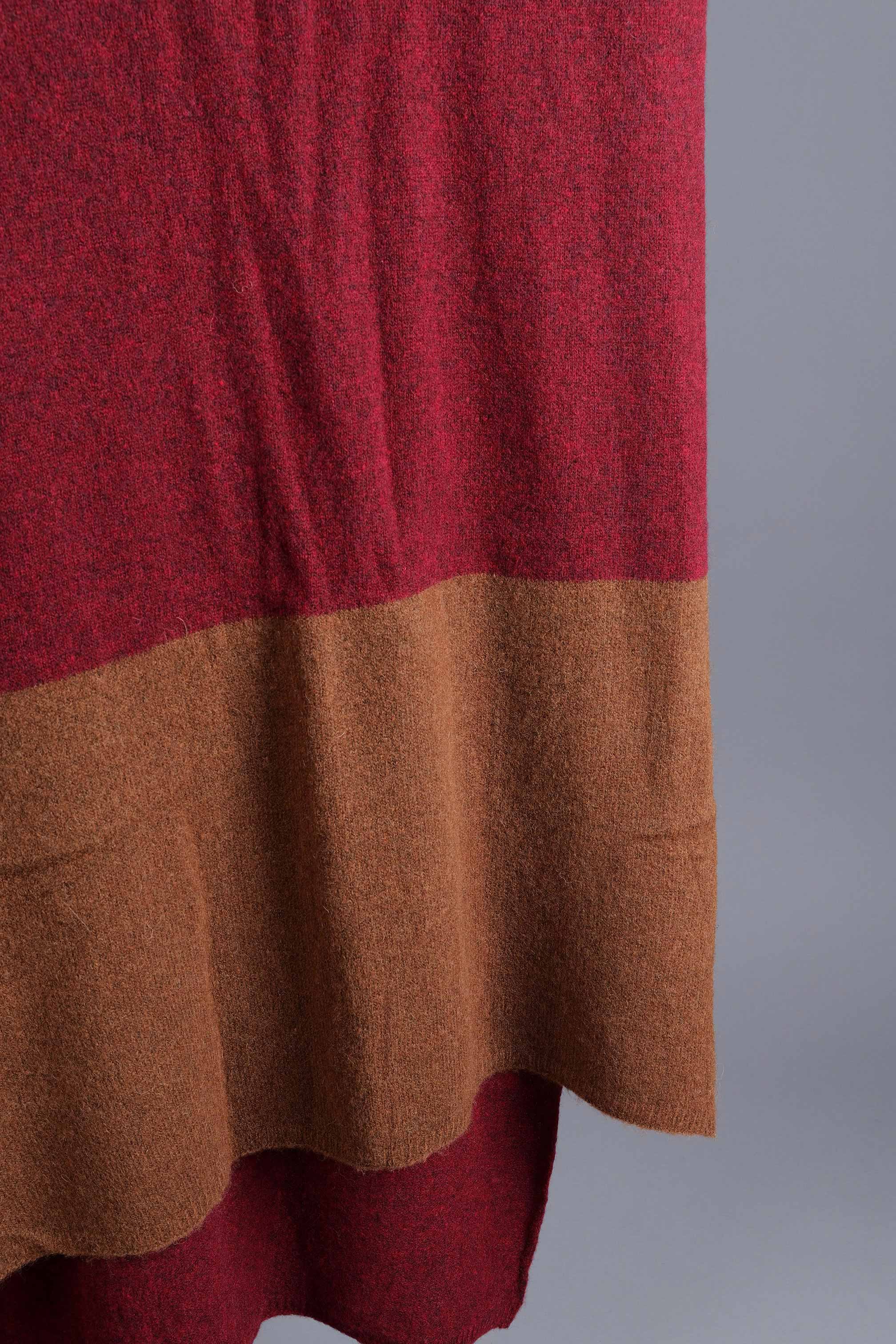 Knitted scarf - Bronze lava - 2263487705