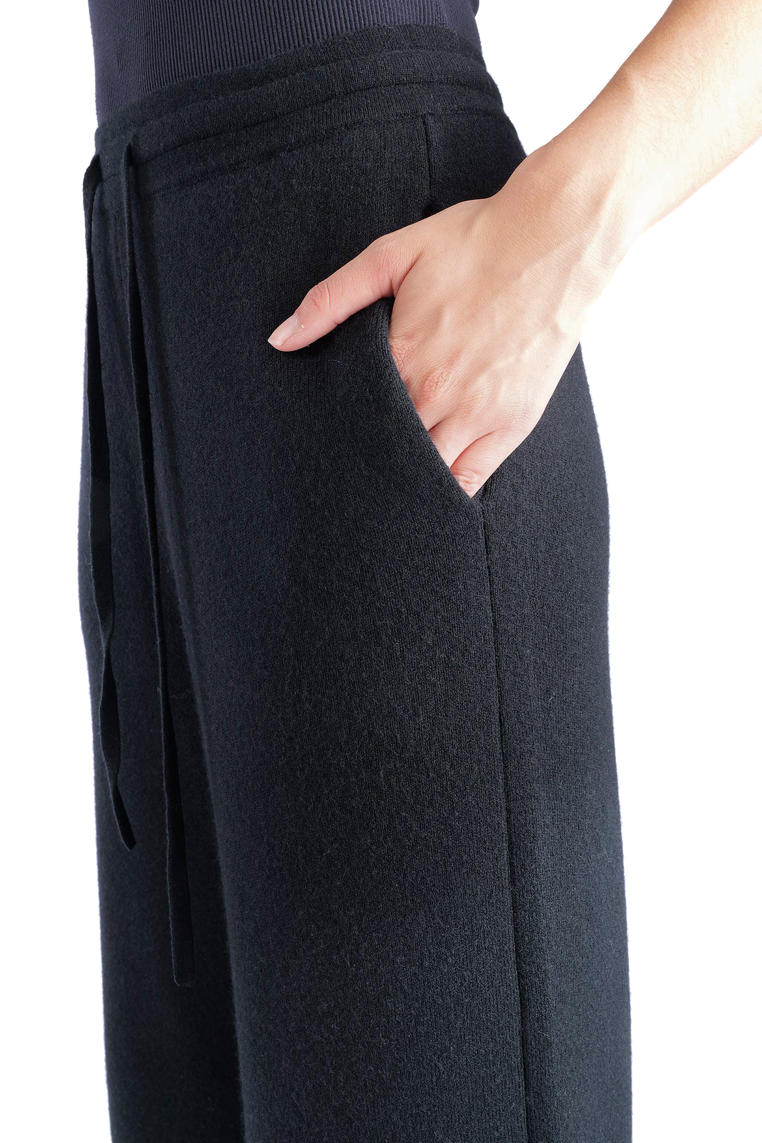 Kaschmir Hose - Schwarz - 26129