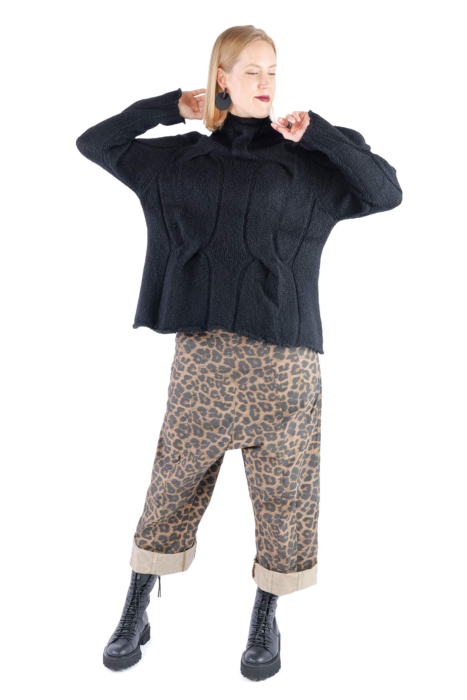Strickpullover - Schwarz - 2262250701