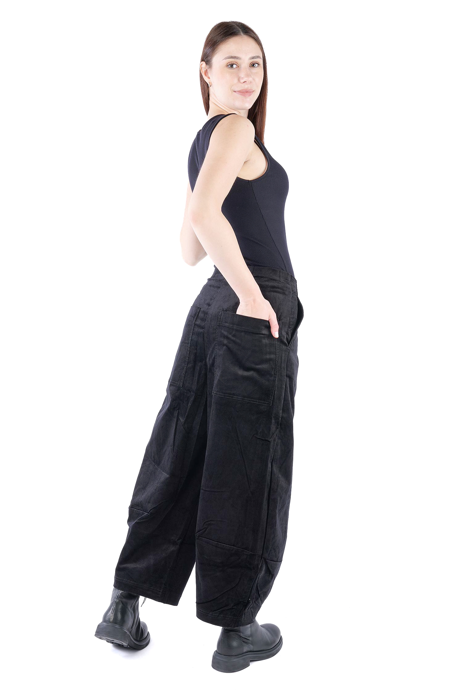 Feincord Hose - Schwarz - 2263230114