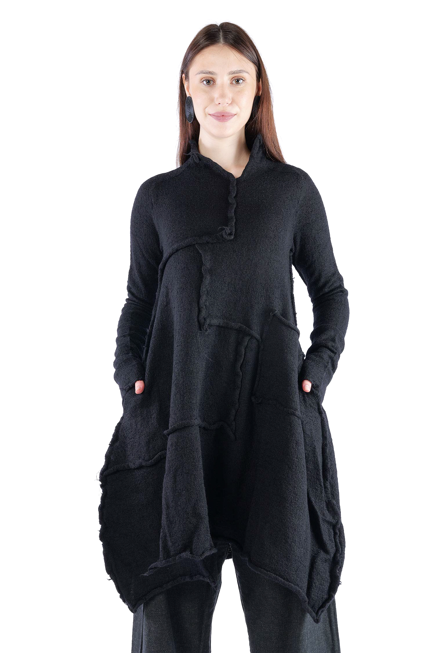 Wolltunika - Schwarz - 2263897005