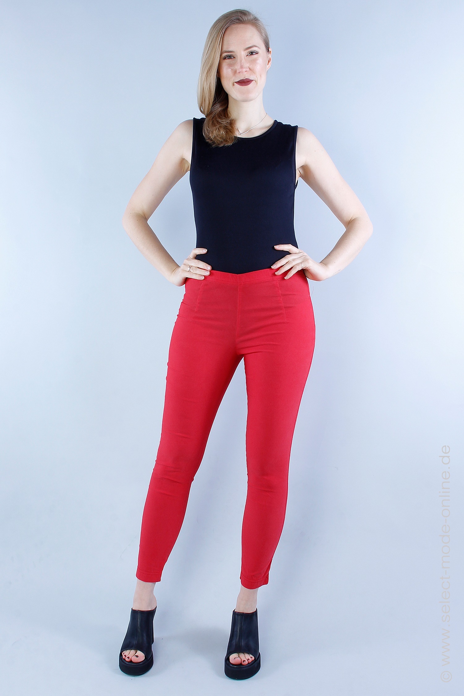 Stretch pants - red - 1232290111
