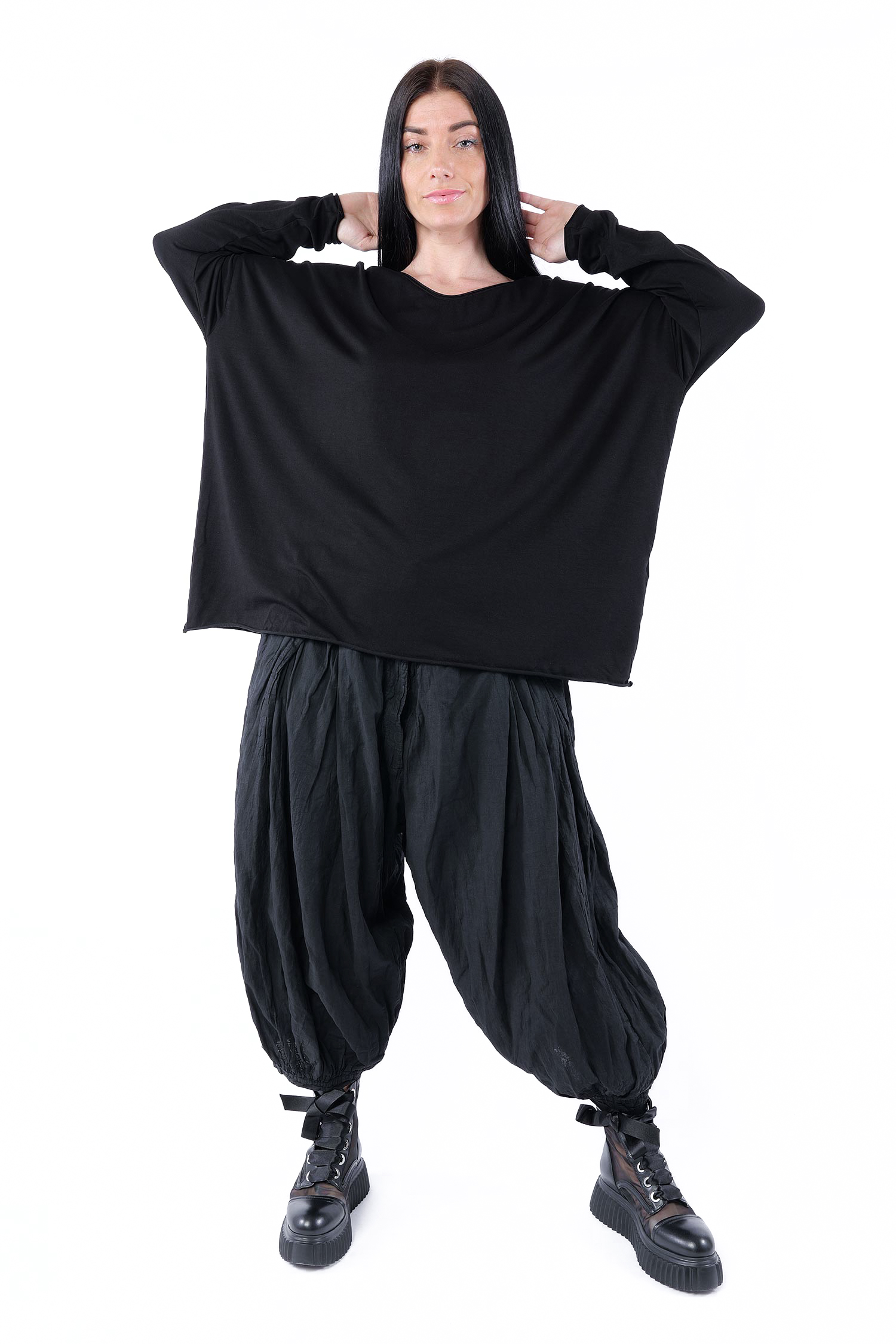 Oversize Longsleeve - Schwarz - Soulmark