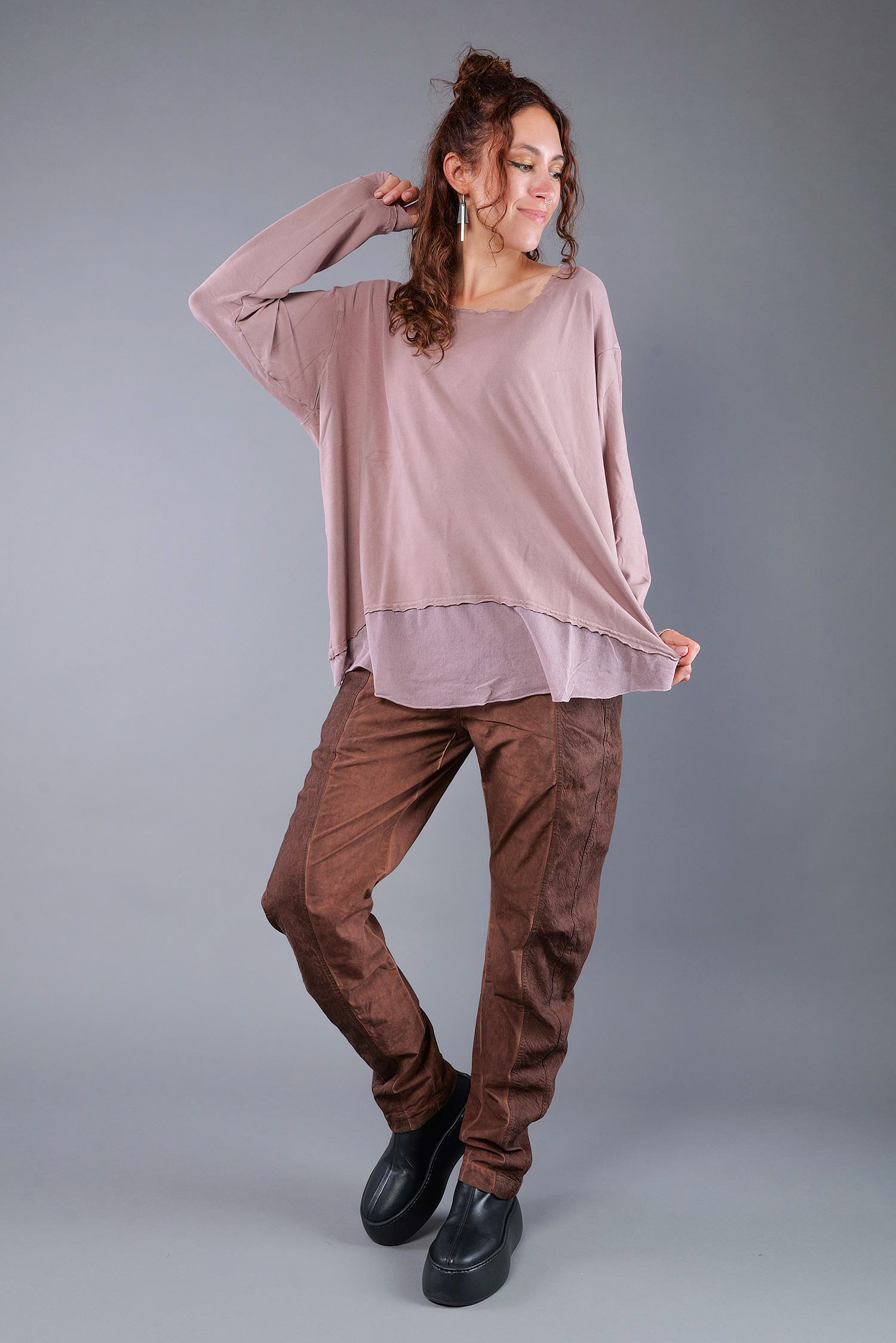 Shirt mit Tüll - Crystal - 2263510502