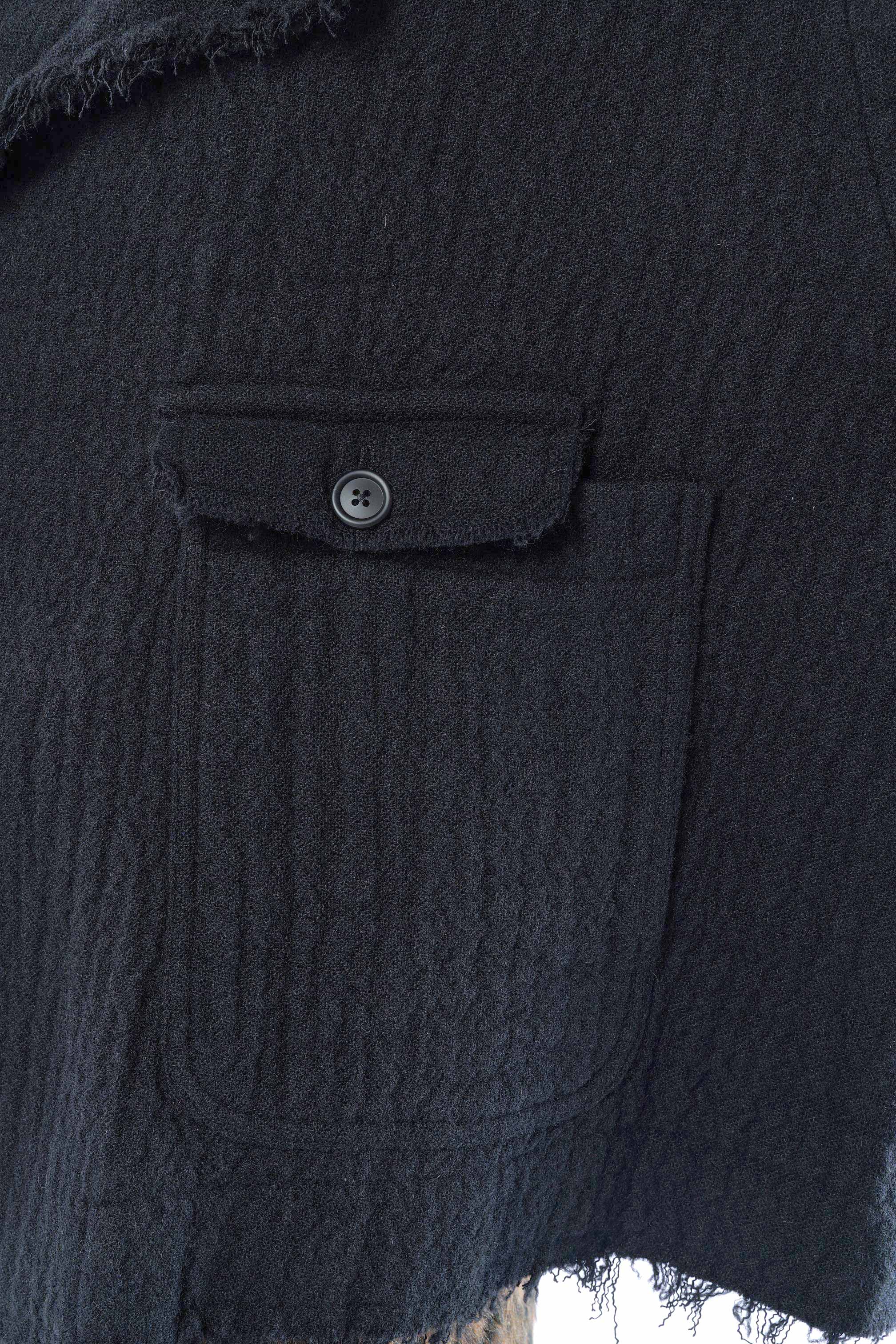 Fransige Winterjacke - Schwarz - 2263281102