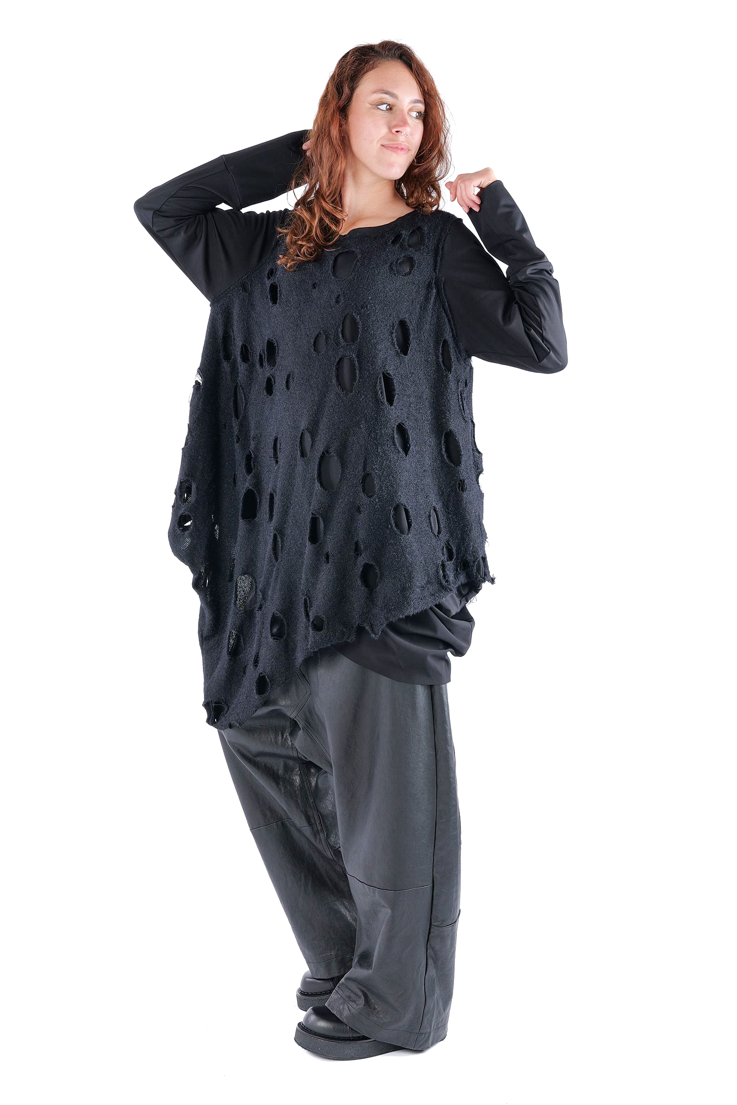 Oversize Pullover - Schwarz - J.Arwen