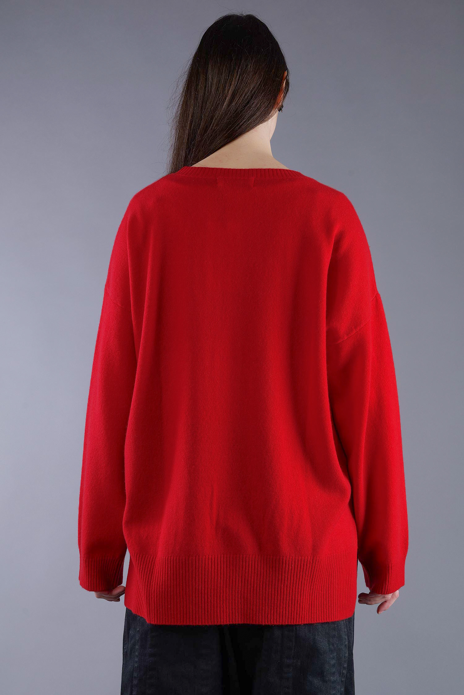 Kaschmir Pullover - Rhubarb Red - 24116A