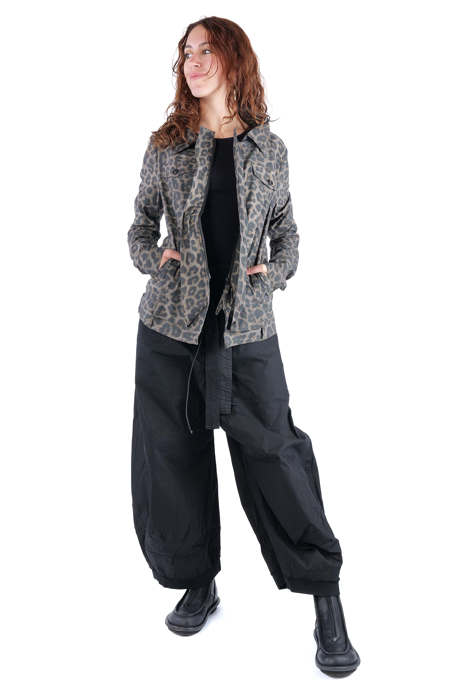 Superstretch-Jacke - Leo black cloud - 2261391102