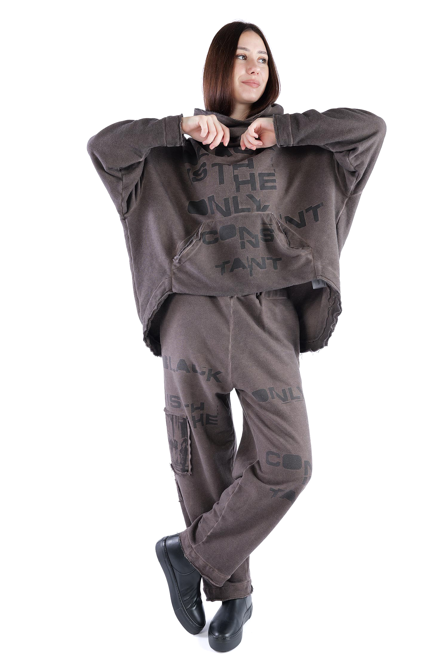 Sweat Hoodie - Truffle old dye - Ovina