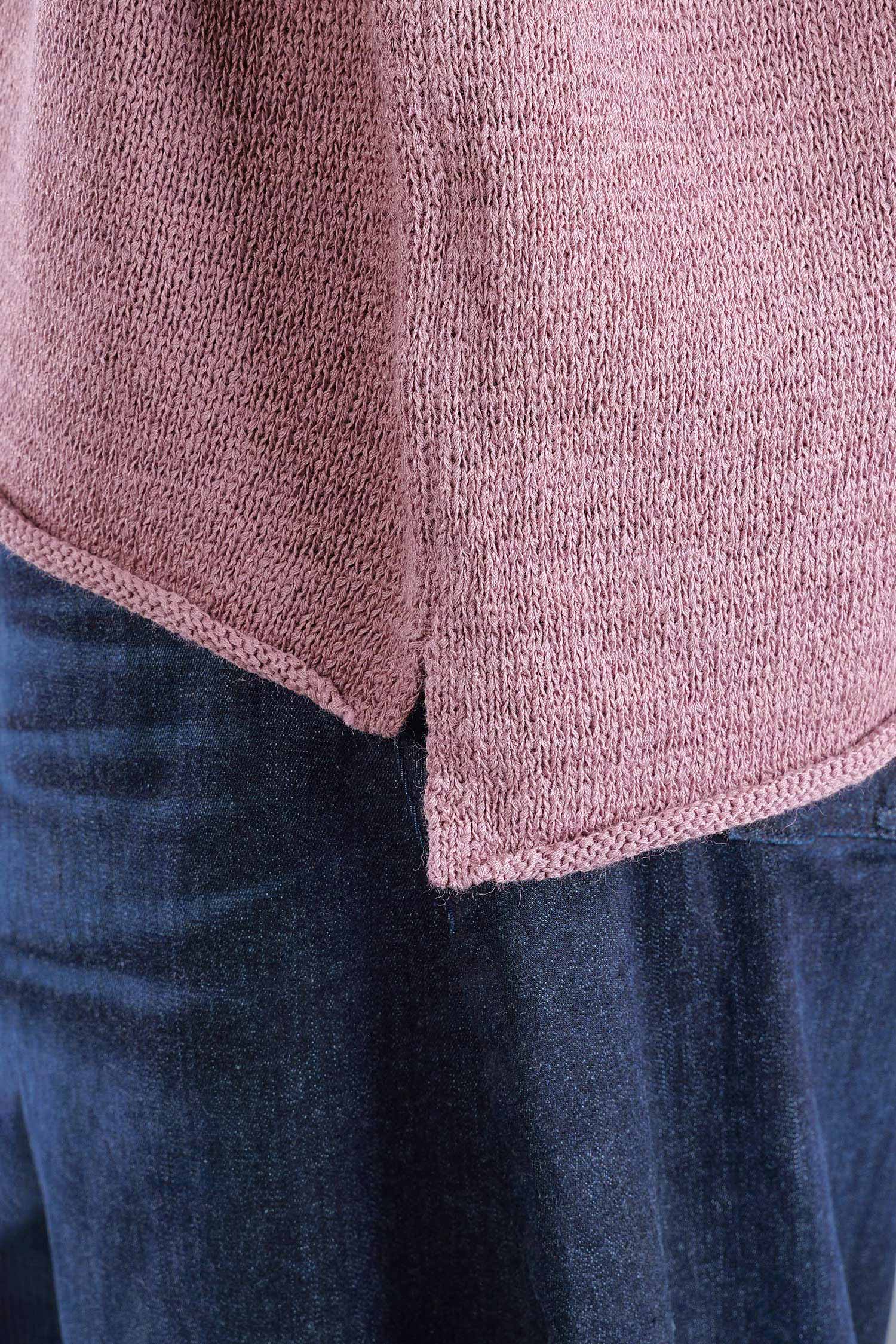 Oversized knitted pullover - Crystal - 2263720713