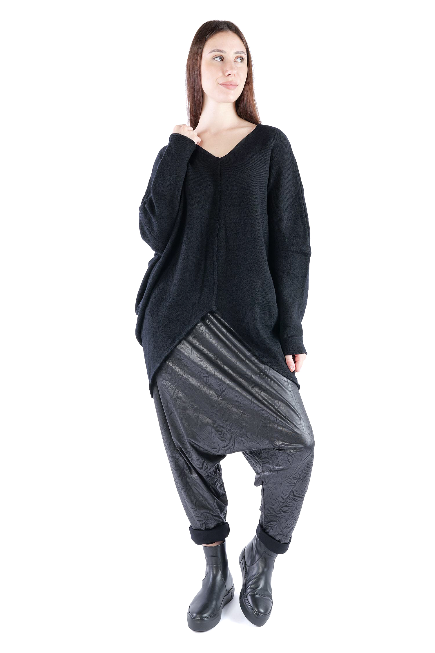 Feinstrick Pullover - Schwarz - Jojo