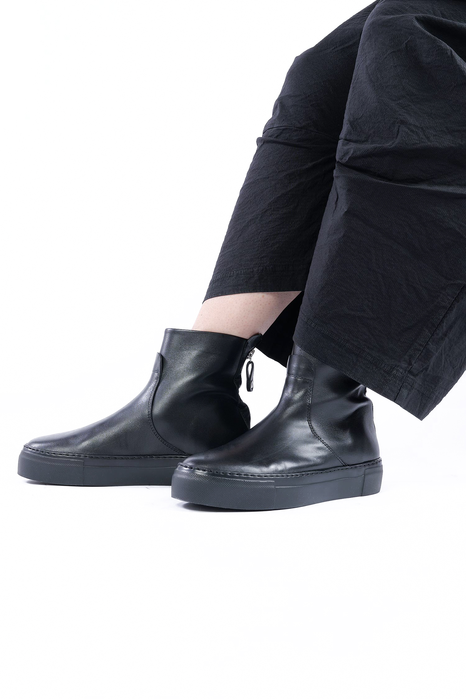 Leder Boots - Schwarz - Meghan Bootie