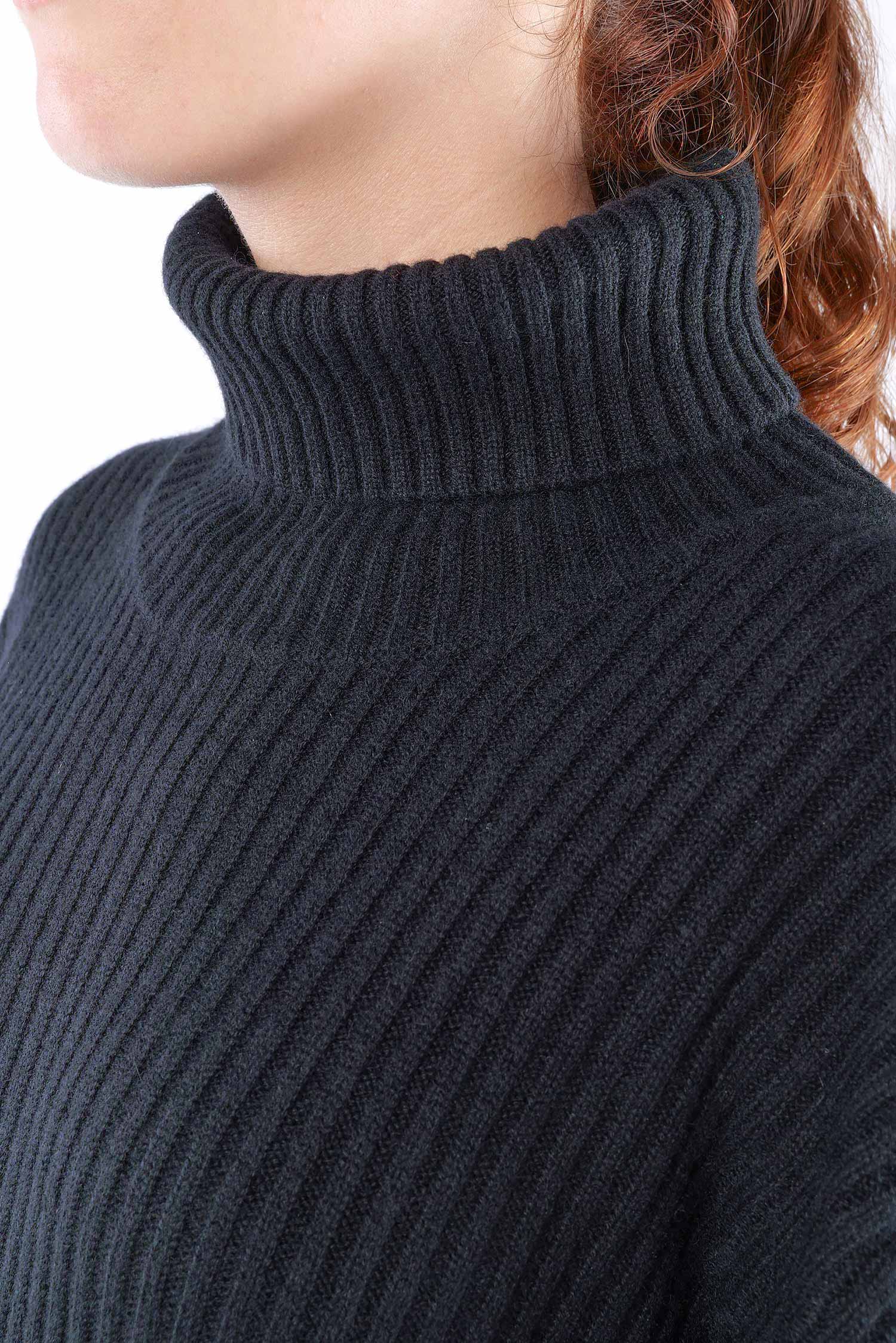 Kaschmir Pullover - Schwarz - 24107