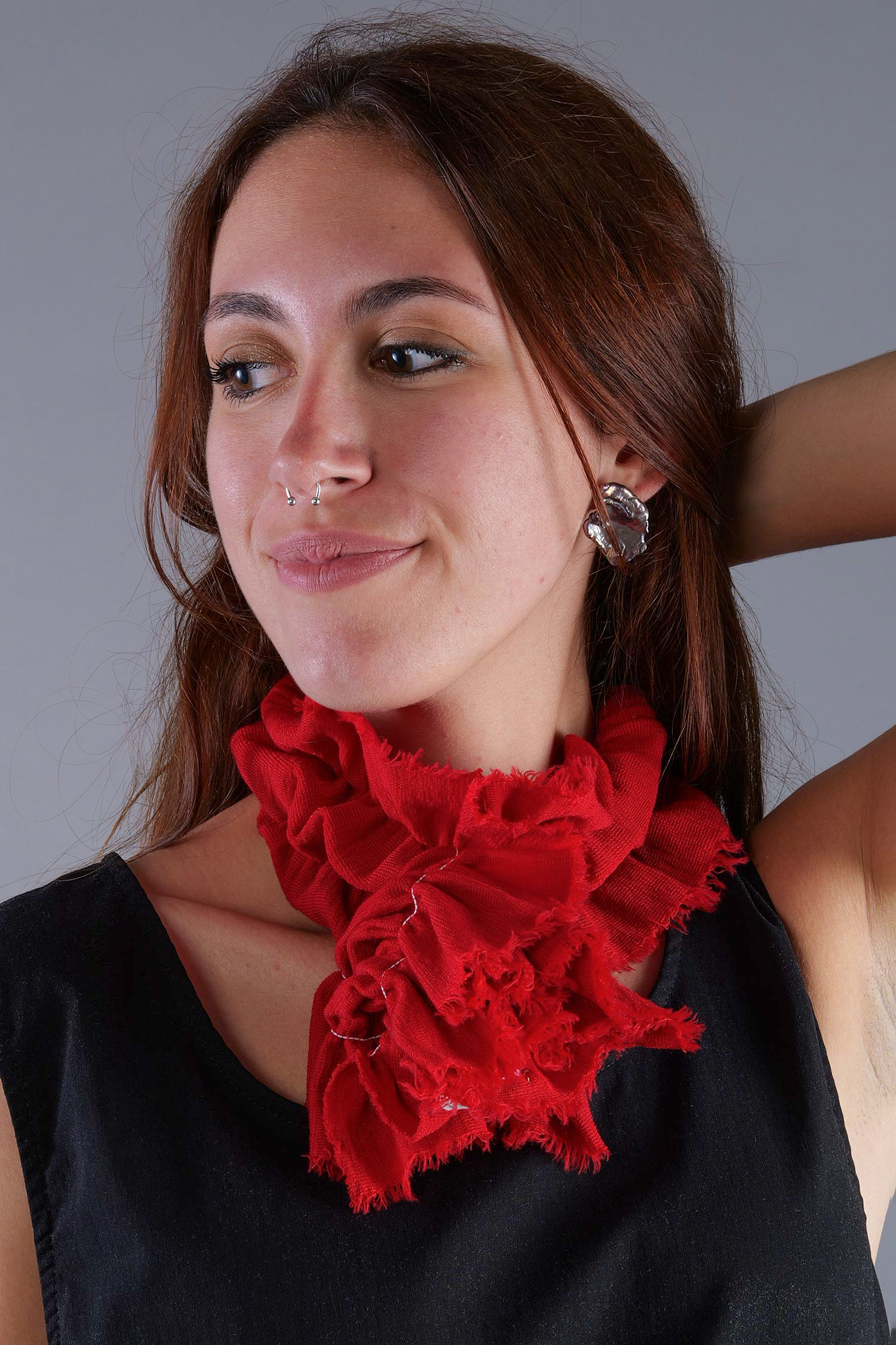 Kragen / Stirnband - chili red - 1051