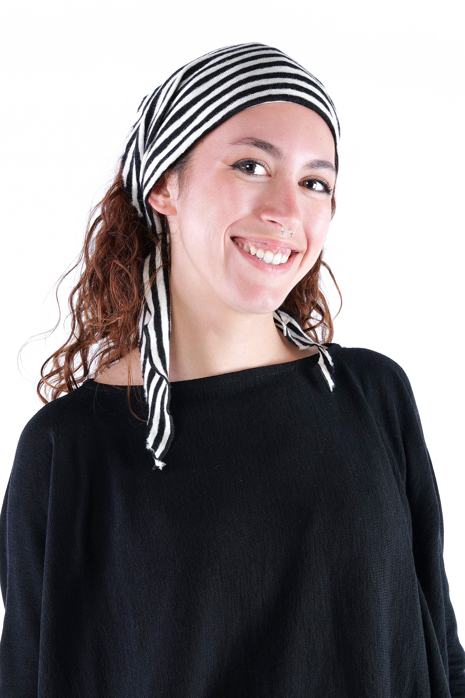 Kleines Dreieckstuch - white/black-schmal - 1040
