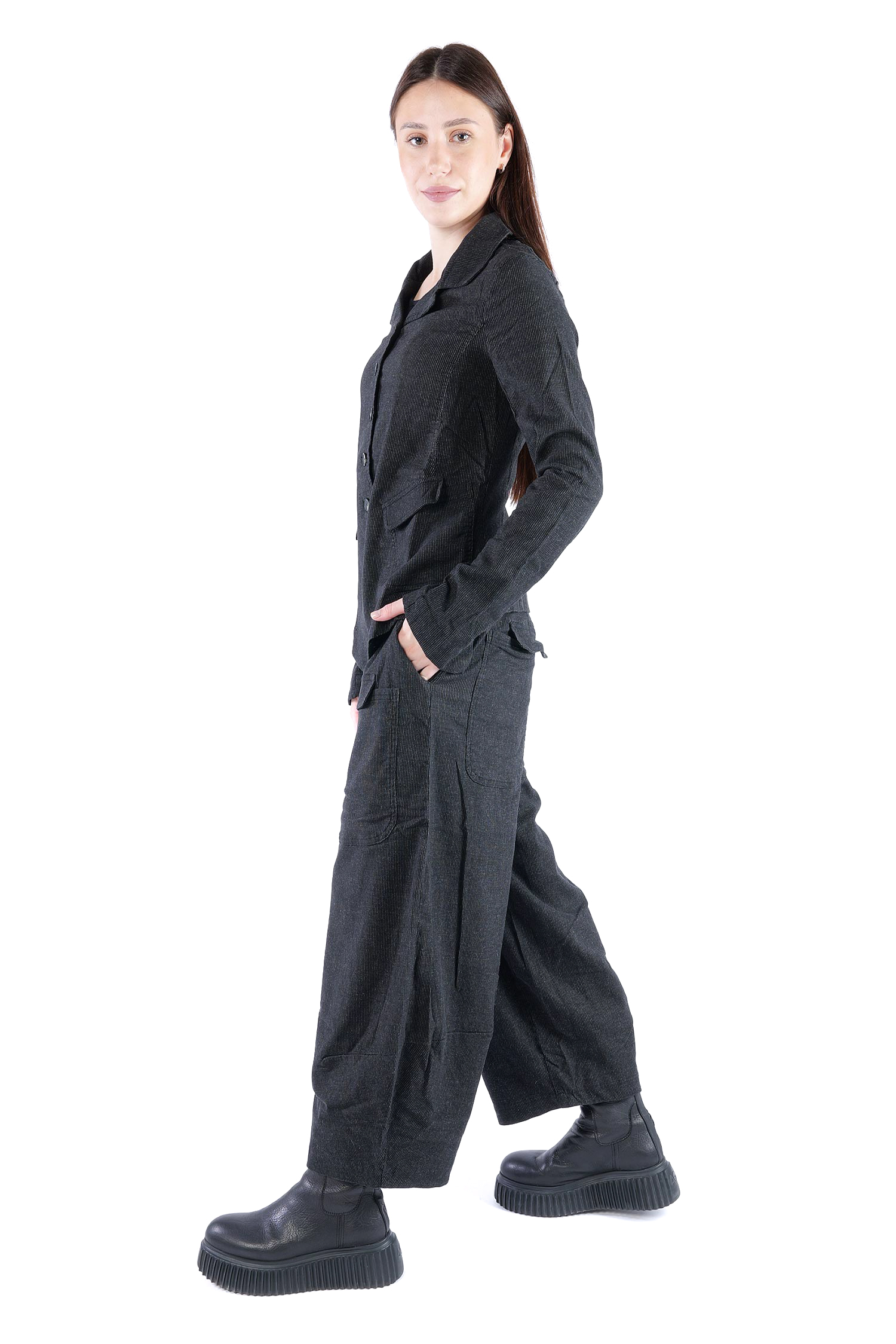 Nadelstreifen Jacke - Black stripe - 2263411101