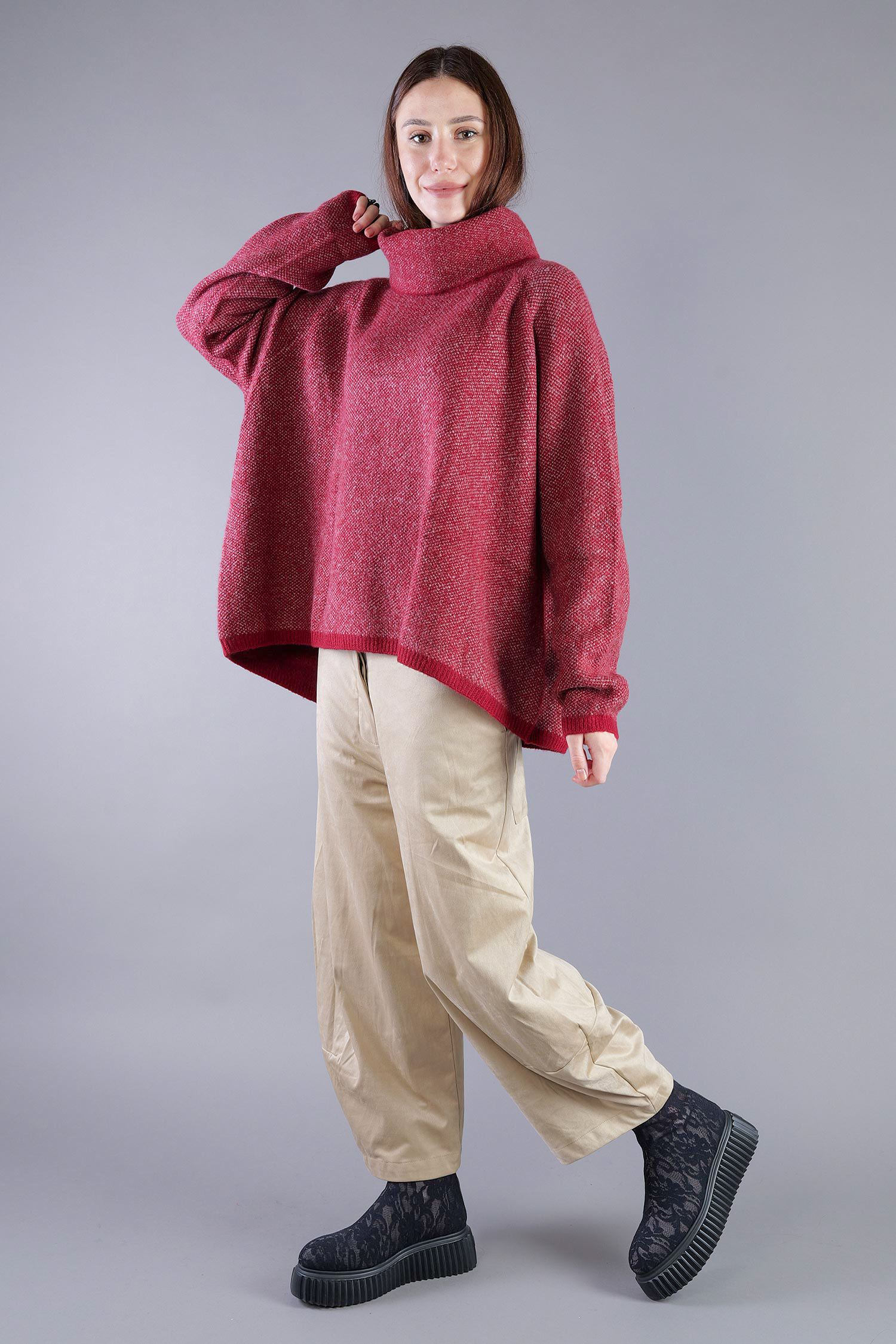 Strickpullover - Lava crystal jacquard - 2263270702