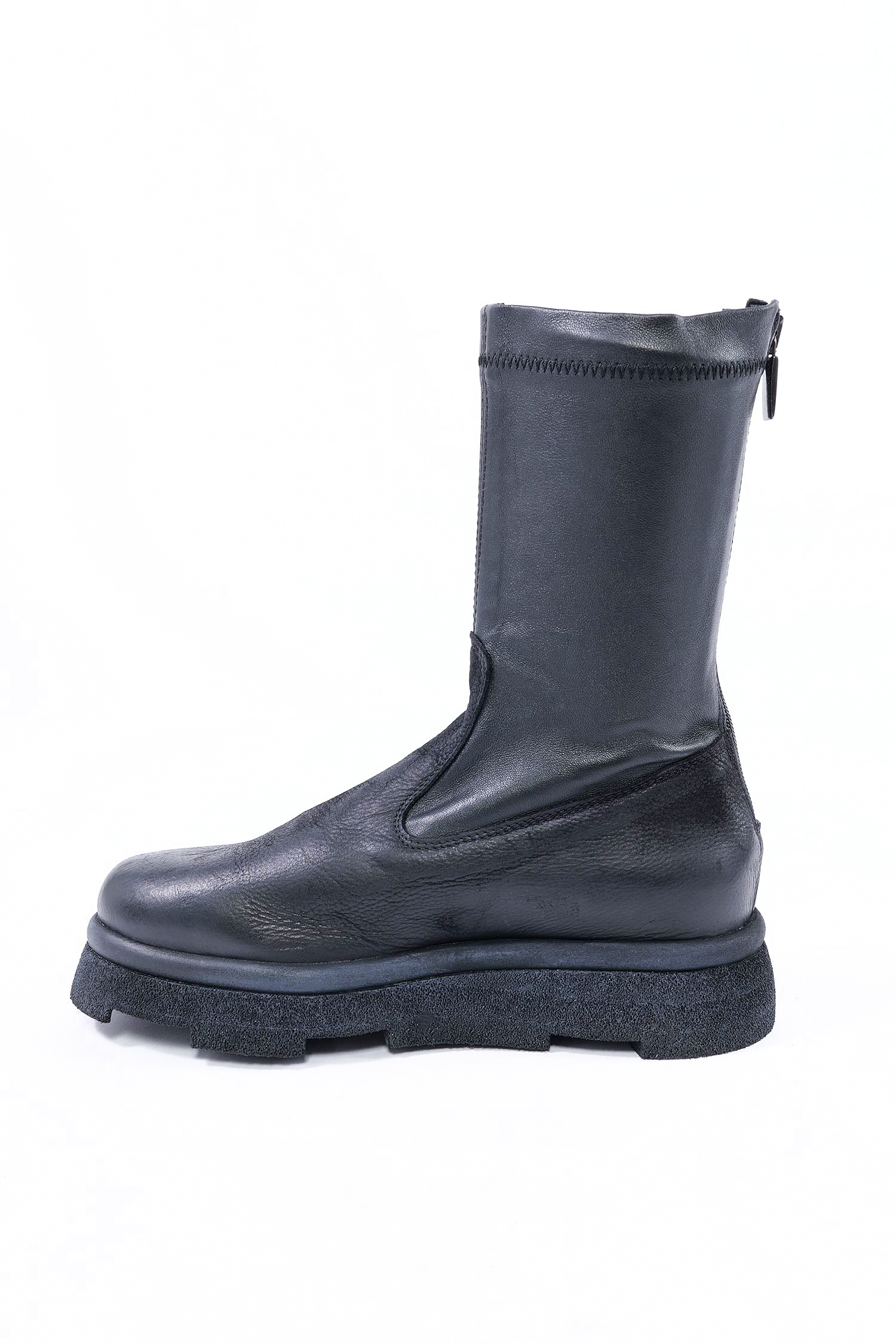Leder Boots - schwarz - 3042