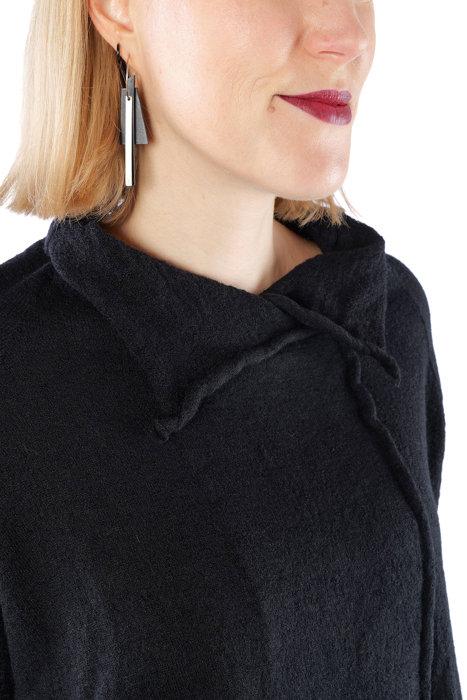 Oversize Wollpullover - Schwarz - 2261680713