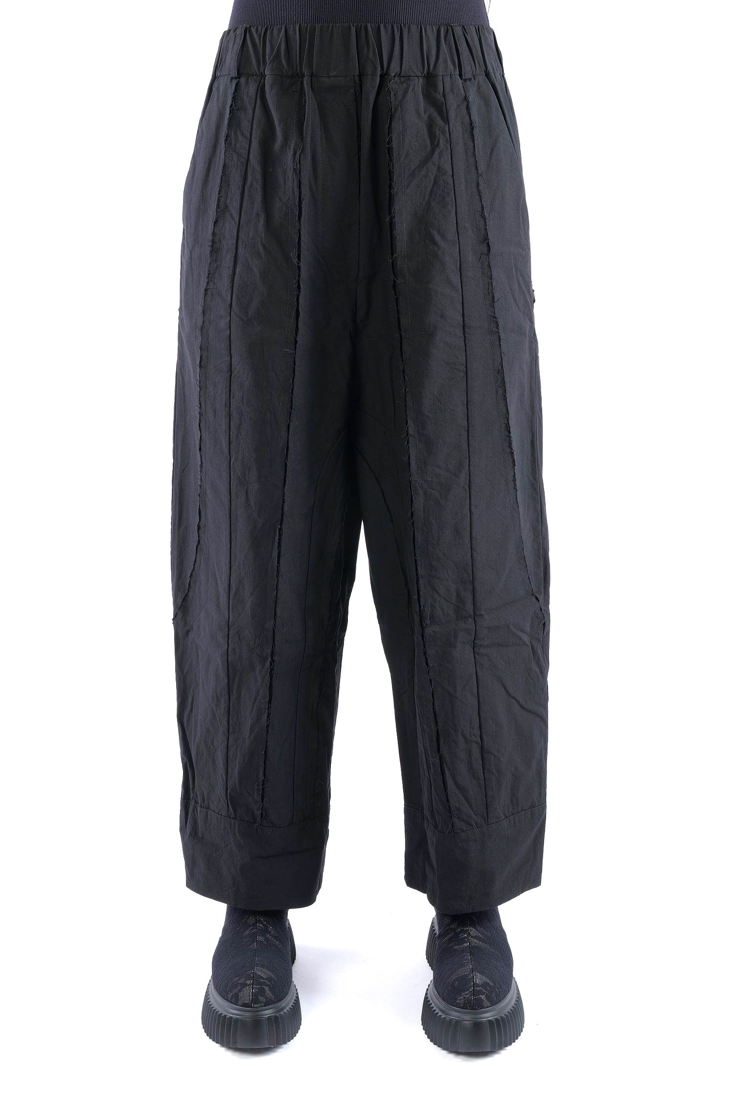 Hose mit Ziernähten - Schwarz - Dotto