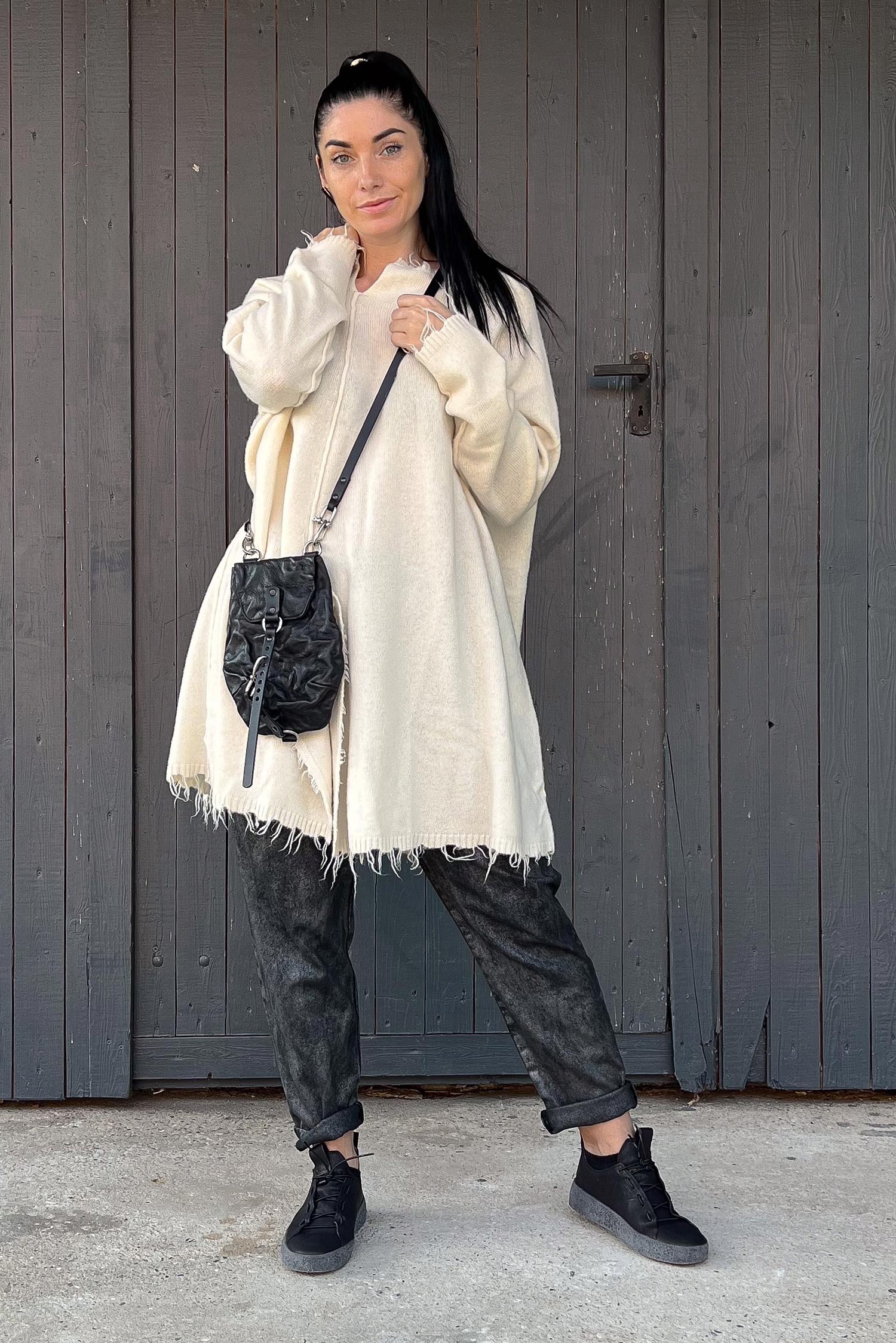 Oversize Stricktunika - Bone - 2251537004