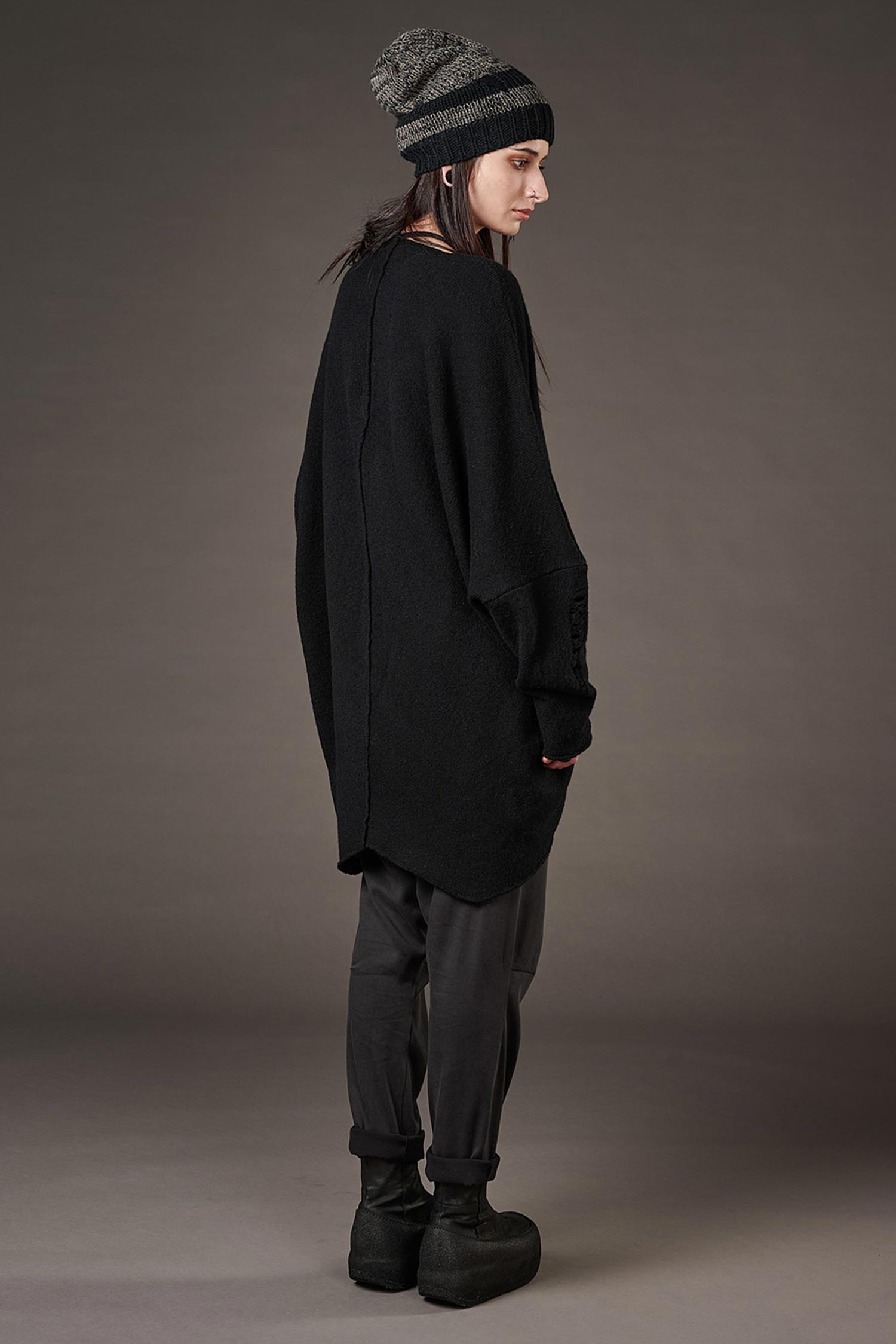 Feinstrick Pullover - Schwarz - Jojo