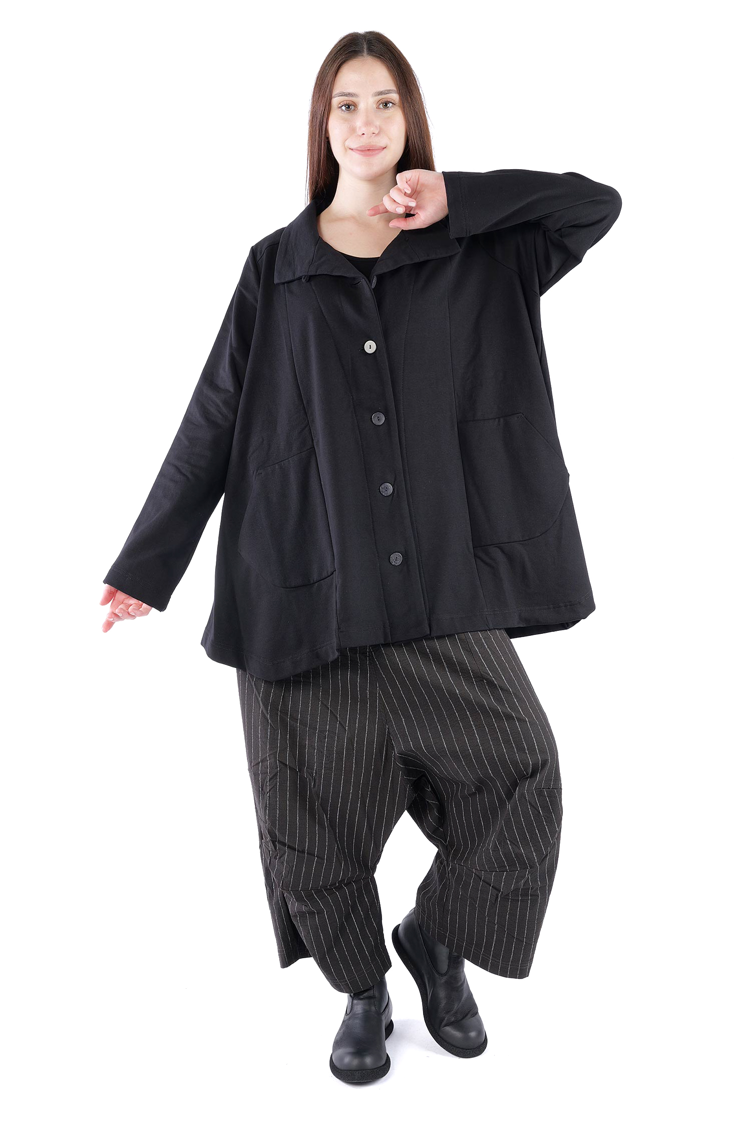 Blazerjacke - Schwarz - U6667-U