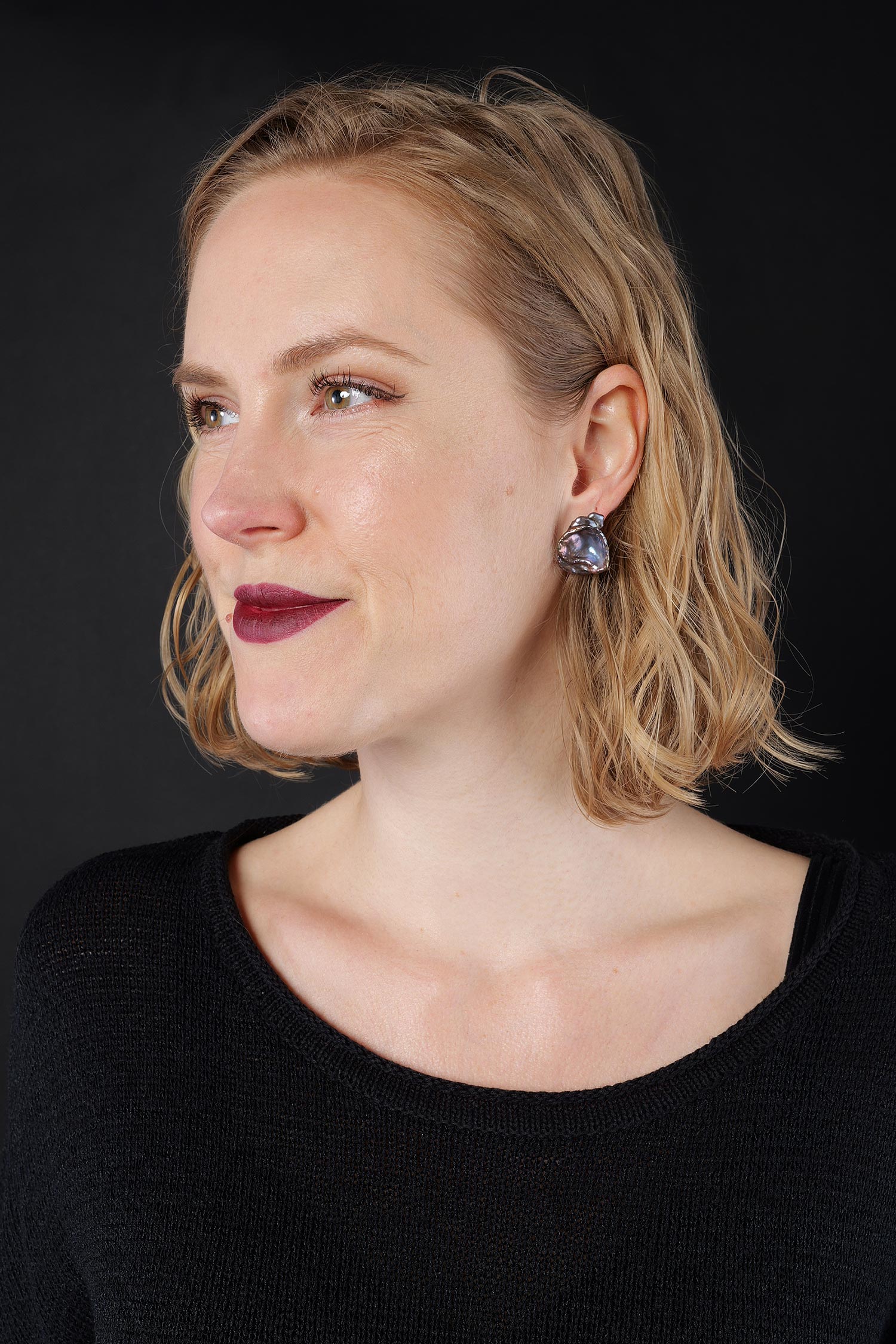 Baroque pearl earrings - No. 10