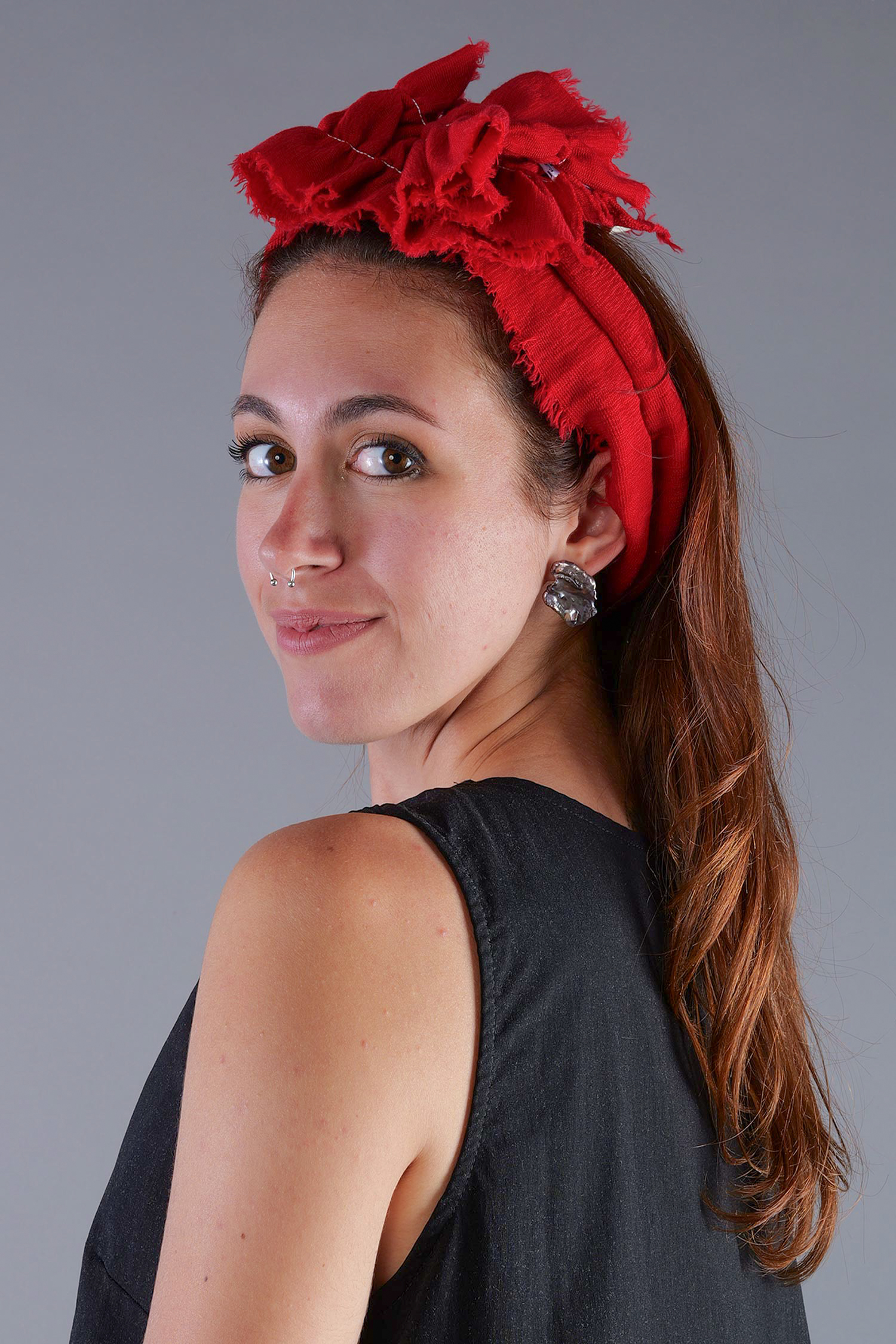 Kragen / Stirnband - chili red - 1051
