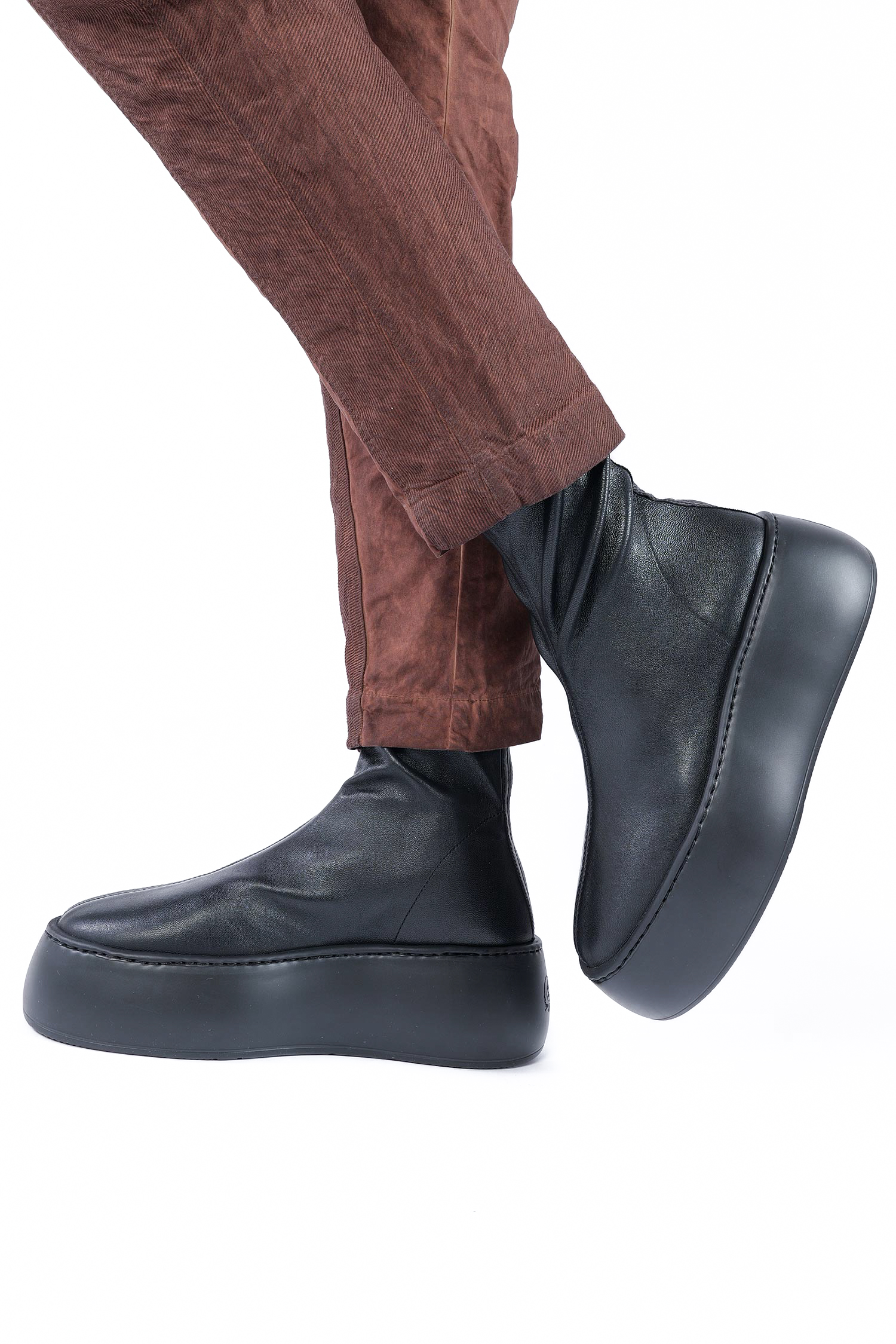 Plateau Boots - Schwarz - Vibe Stretch