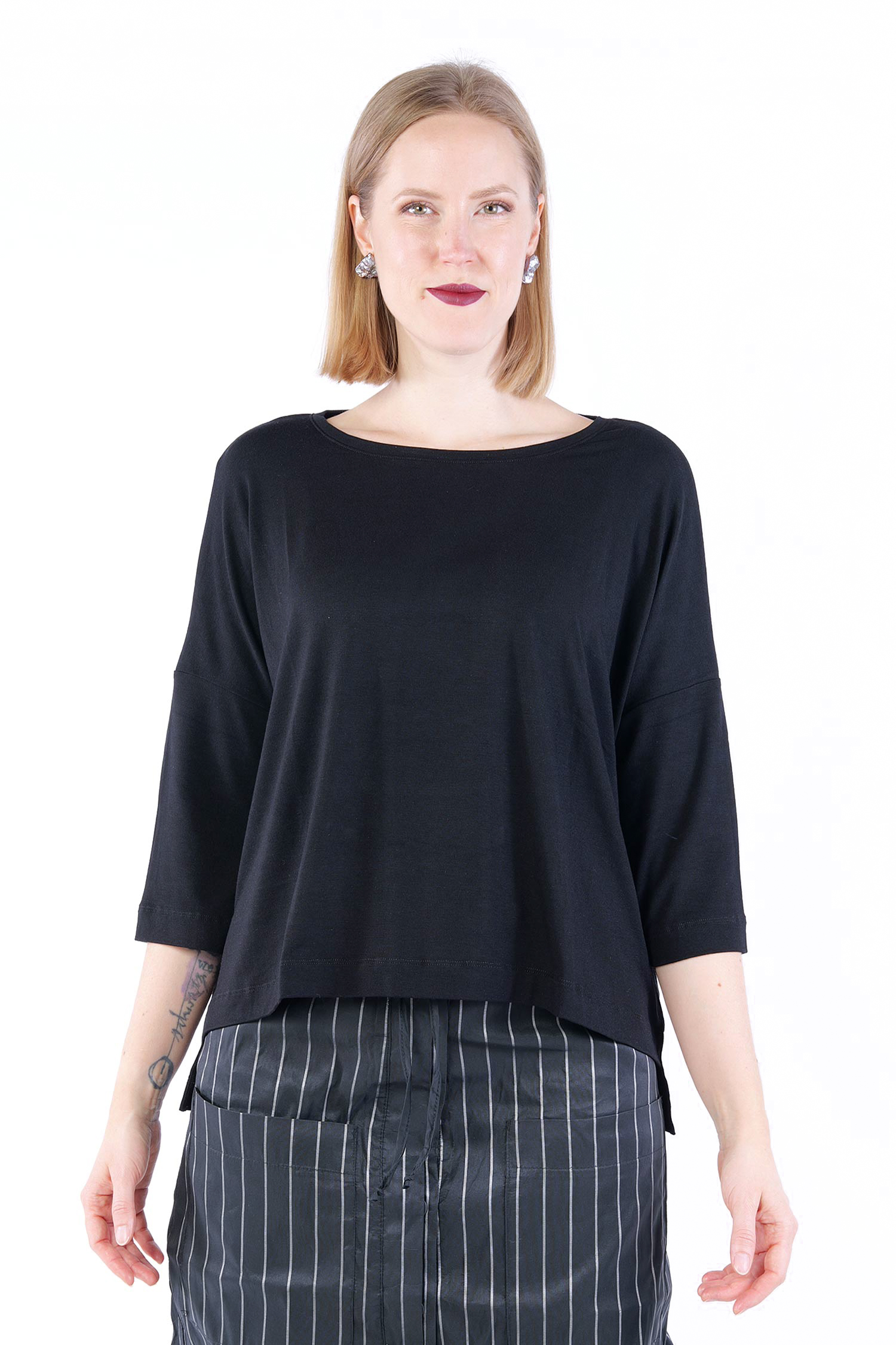 Jersey T-Shirt - Schwarz - 4610